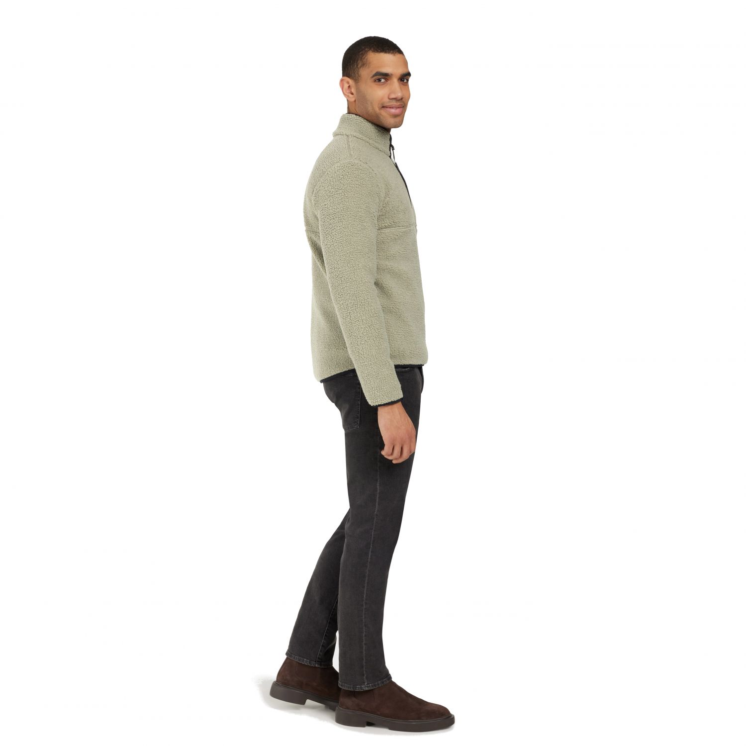 Didriksons Lillebror, fleece sweater, men, wilted leaf
