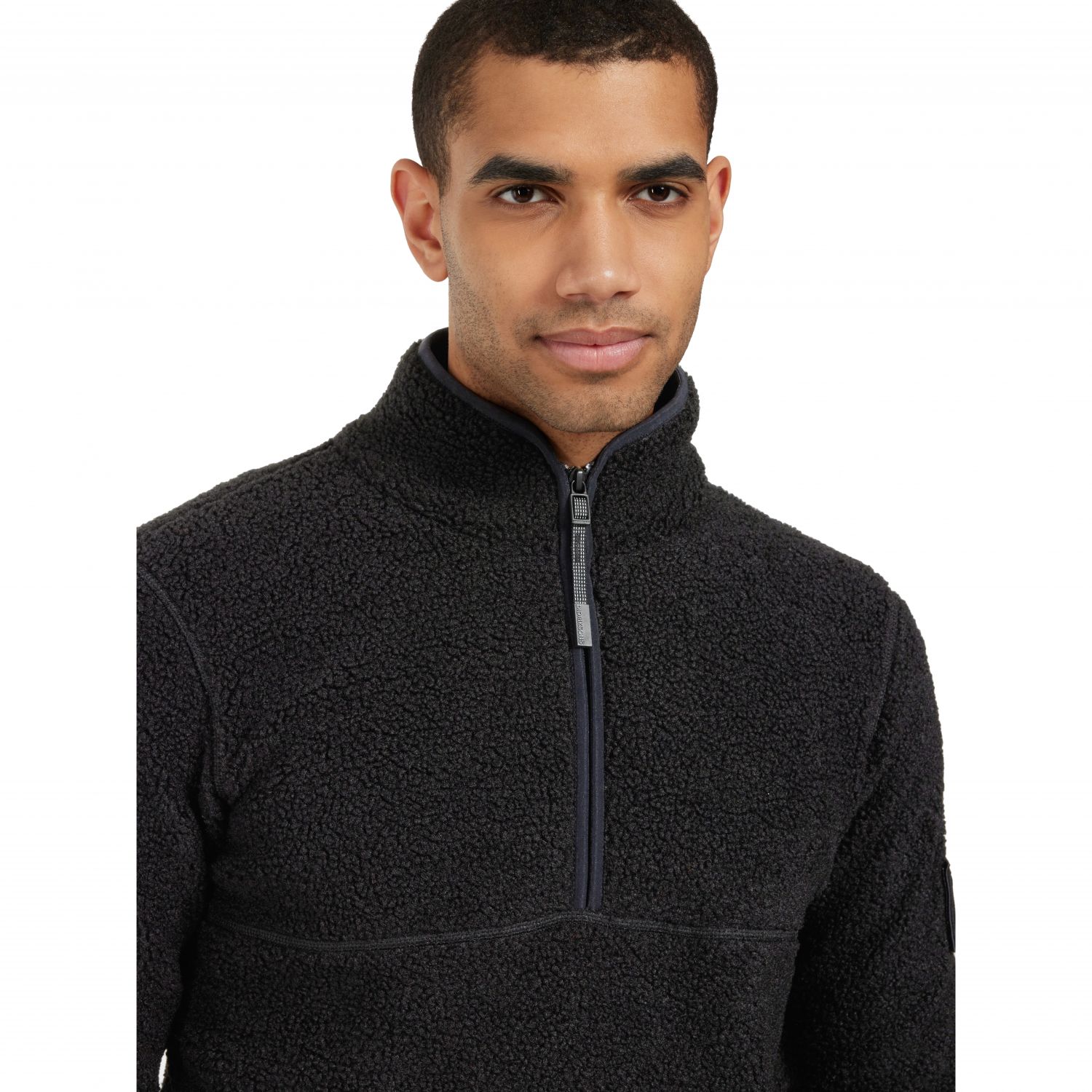 Didriksons Lillebror, Fleecepullover, Herren, schwarz