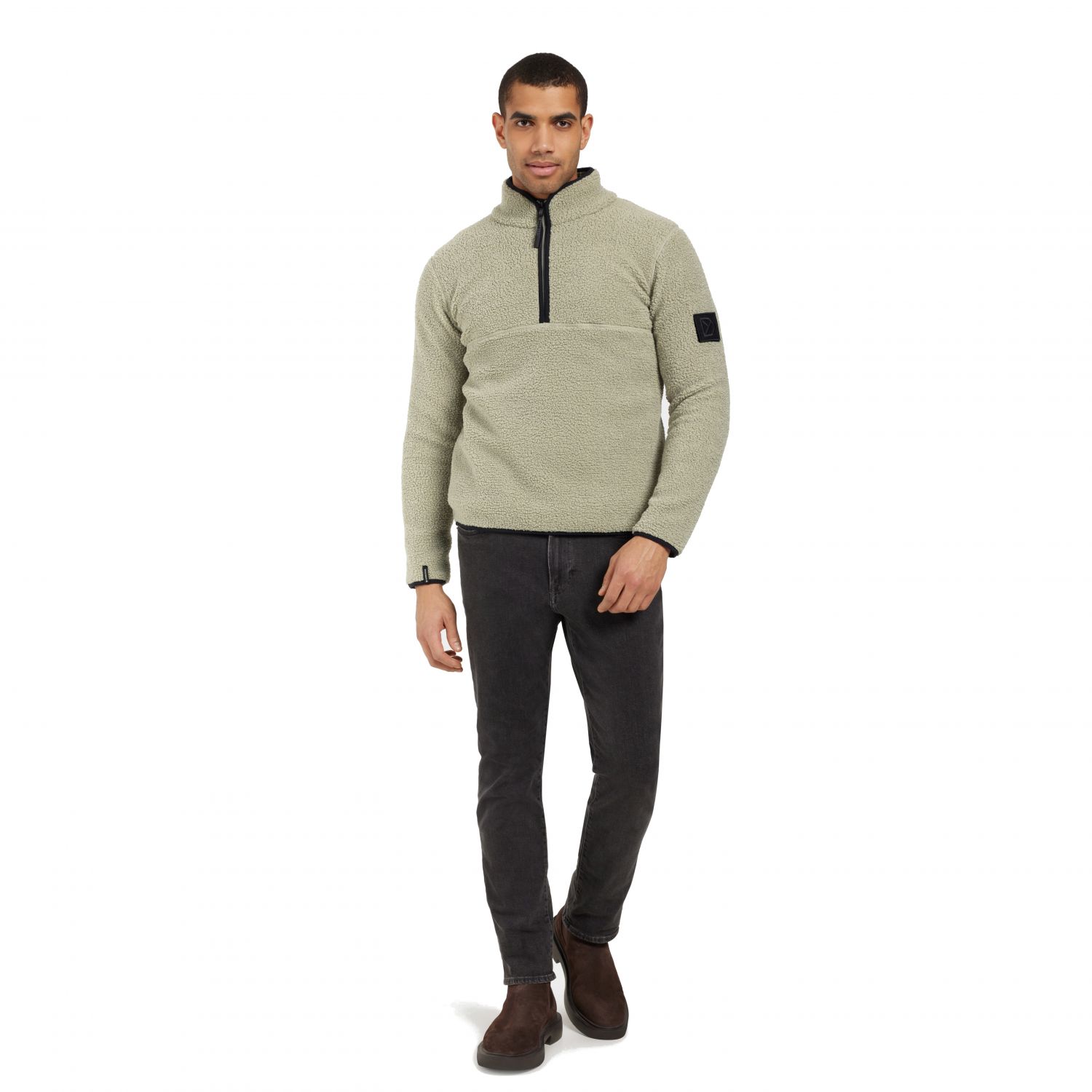 Didriksons Lillebror, pulover fleece, bărbați, verde