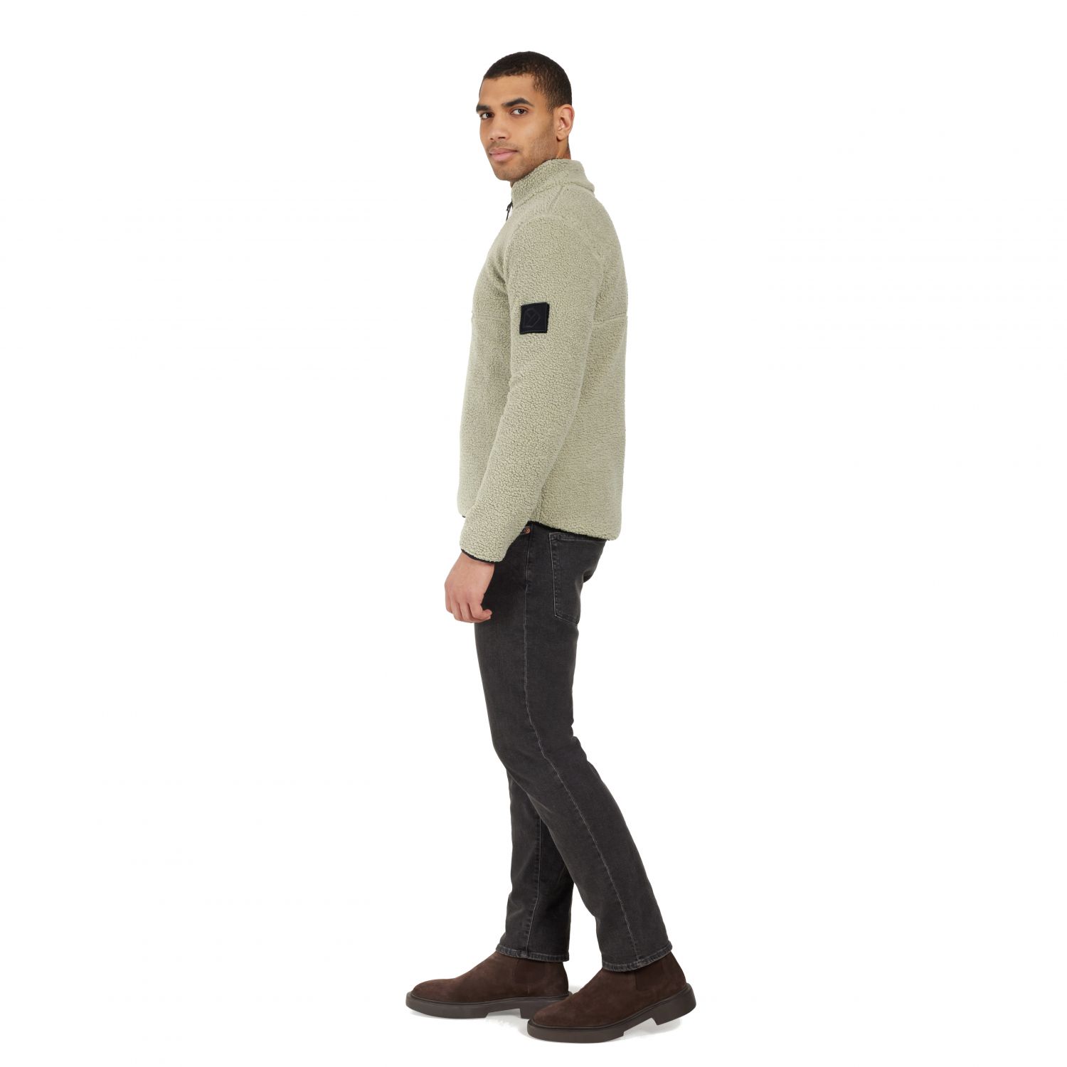 Didriksons Lillebror, pulover fleece, bărbați, verde