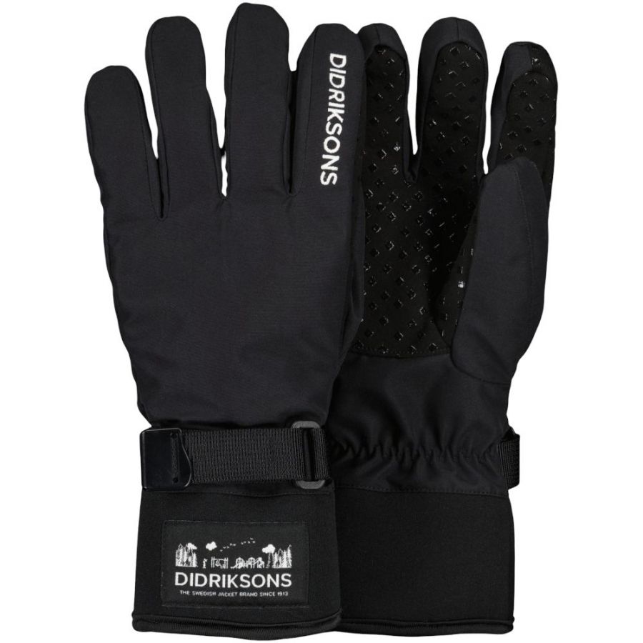 Didriksons Lovas, gloves, junior, black