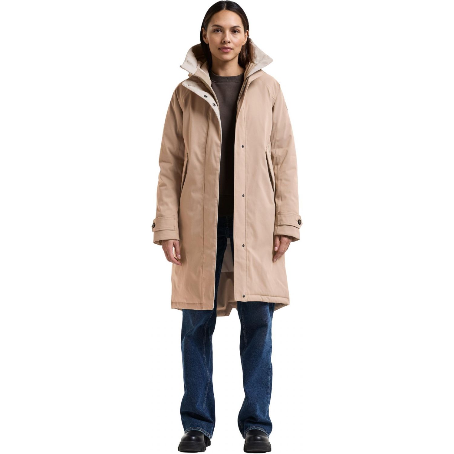 Didriksons Luna 7, parka, mujer, beige