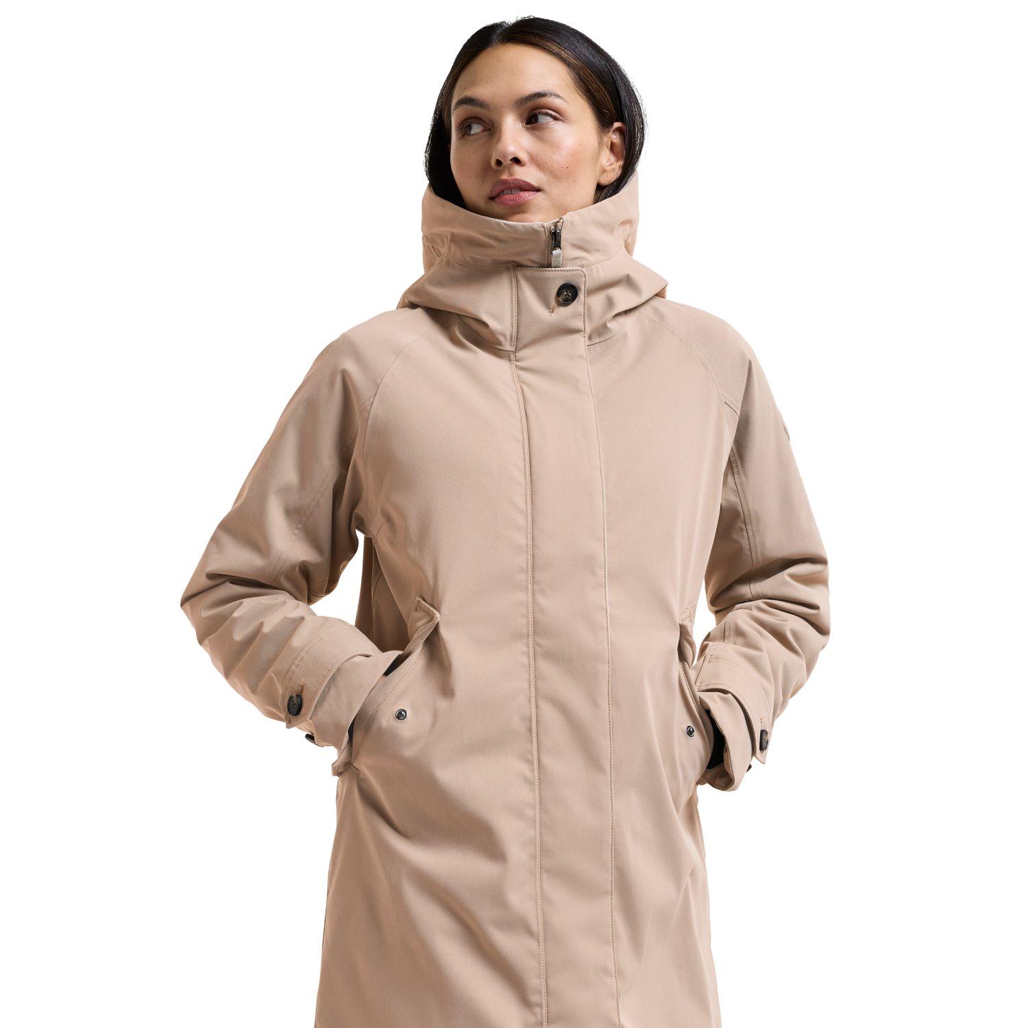 Didriksons Luna 7, parka, nainen, beige