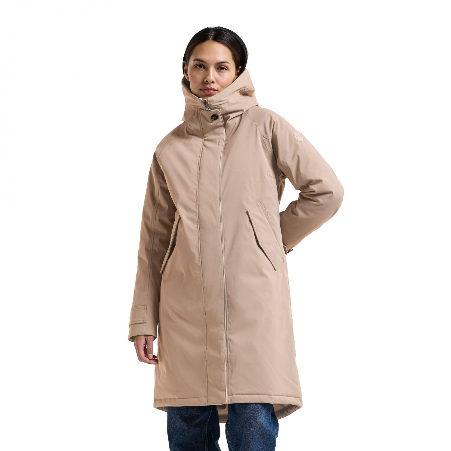 Didriksons Luna 7, parka, nainen, beige