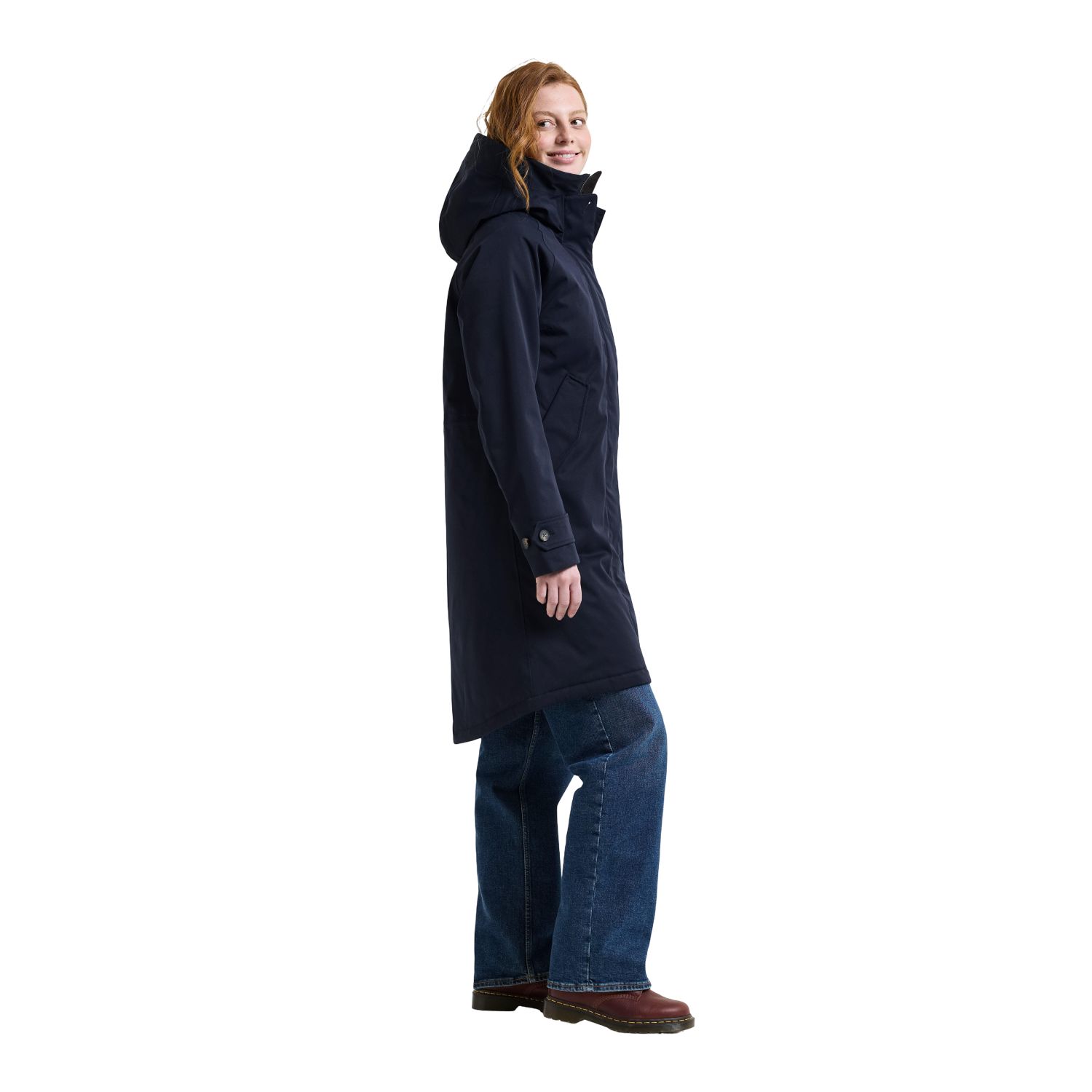 Didriksons Luna 7, parka, nainen, tummansininen