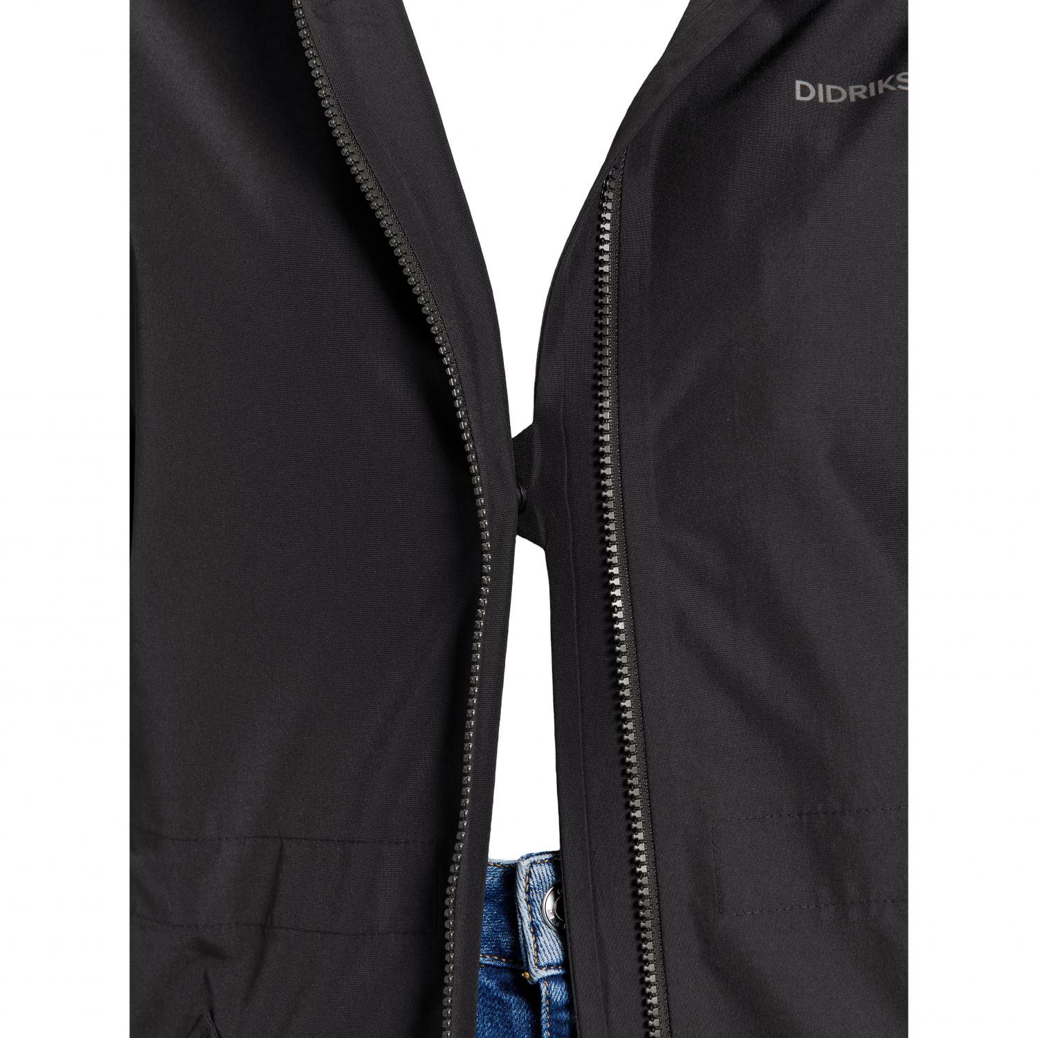 Didriksons Marta, impermeable, mujer, negro