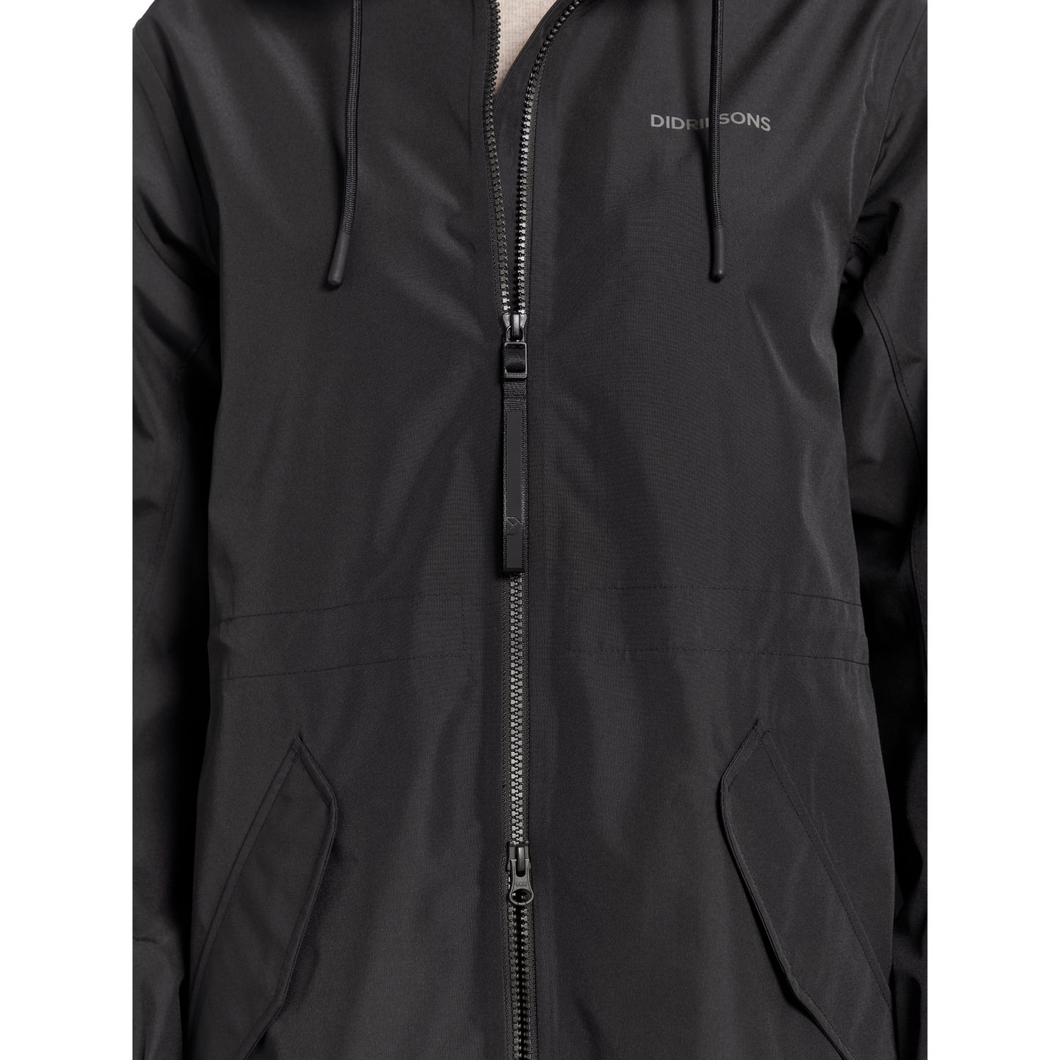 Didriksons Marta, impermeable, mujer, negro