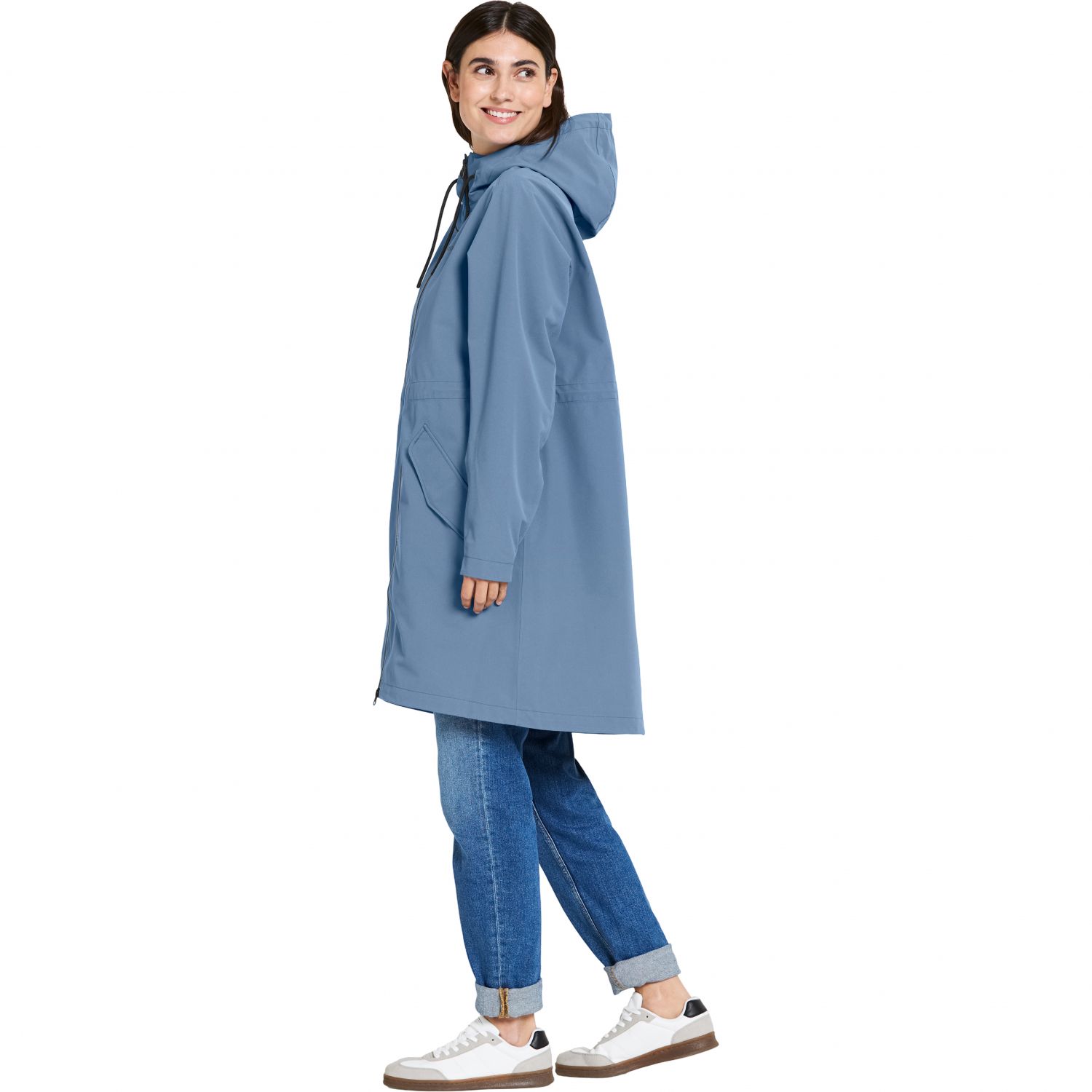 Didriksons Marta, raincoat, women, true blue