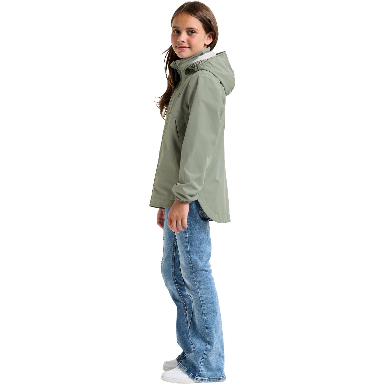 Didriksons Meliss, chaqueta impermeable, junior, verde claro