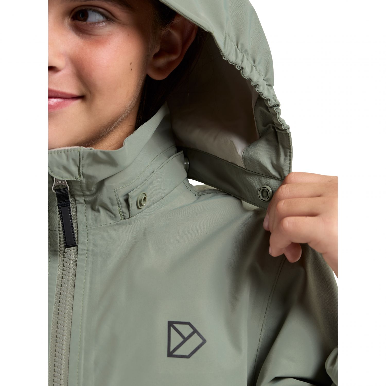 Didriksons Meliss, chaqueta impermeable, junior, verde claro