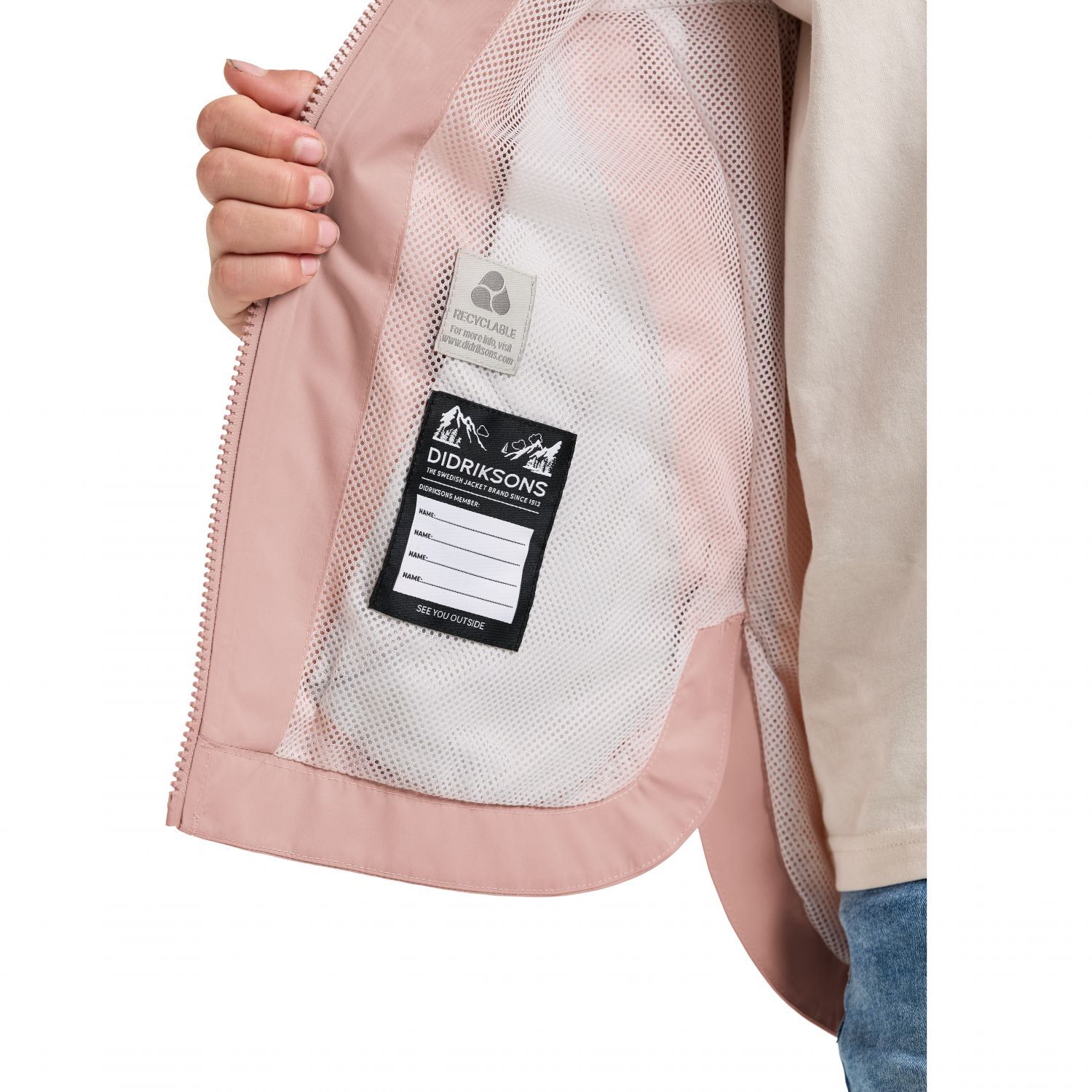 Didriksons Meliss, sadetakki, junior, pink