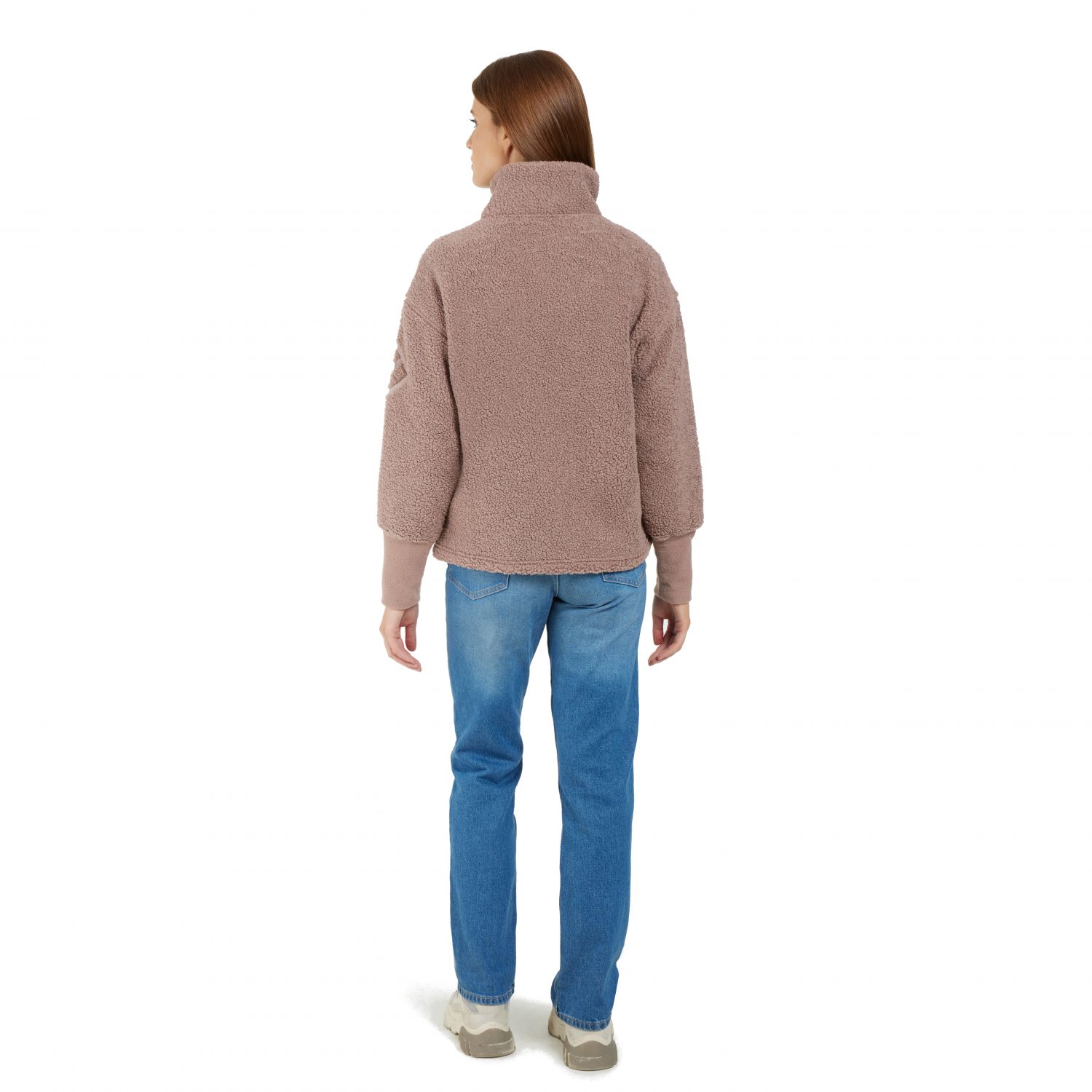 Didriksons Mella, fleece jacket, women, bark