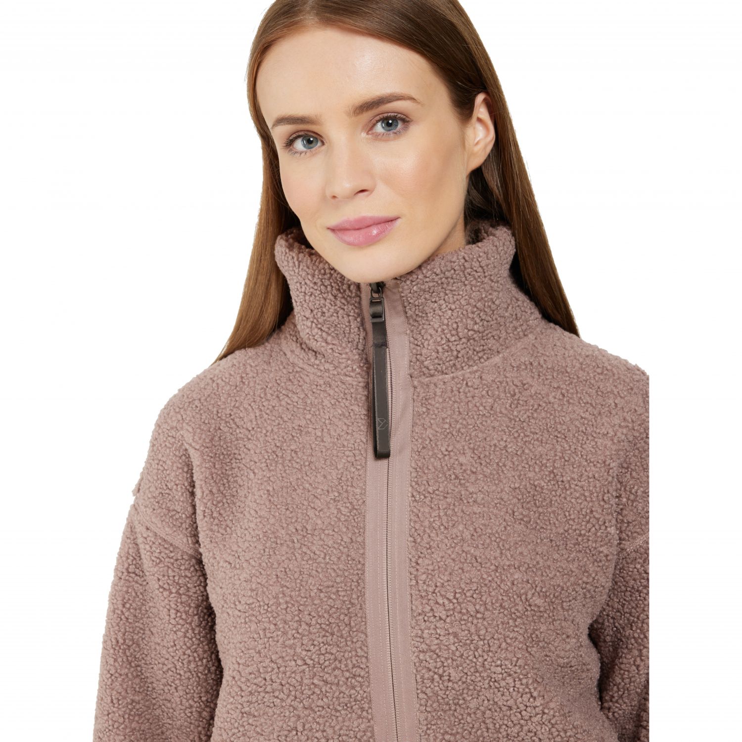 Didriksons Mella, fleece jacket, women, bark