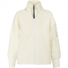 Didriksons Mella, fleece jacket, women, white foam