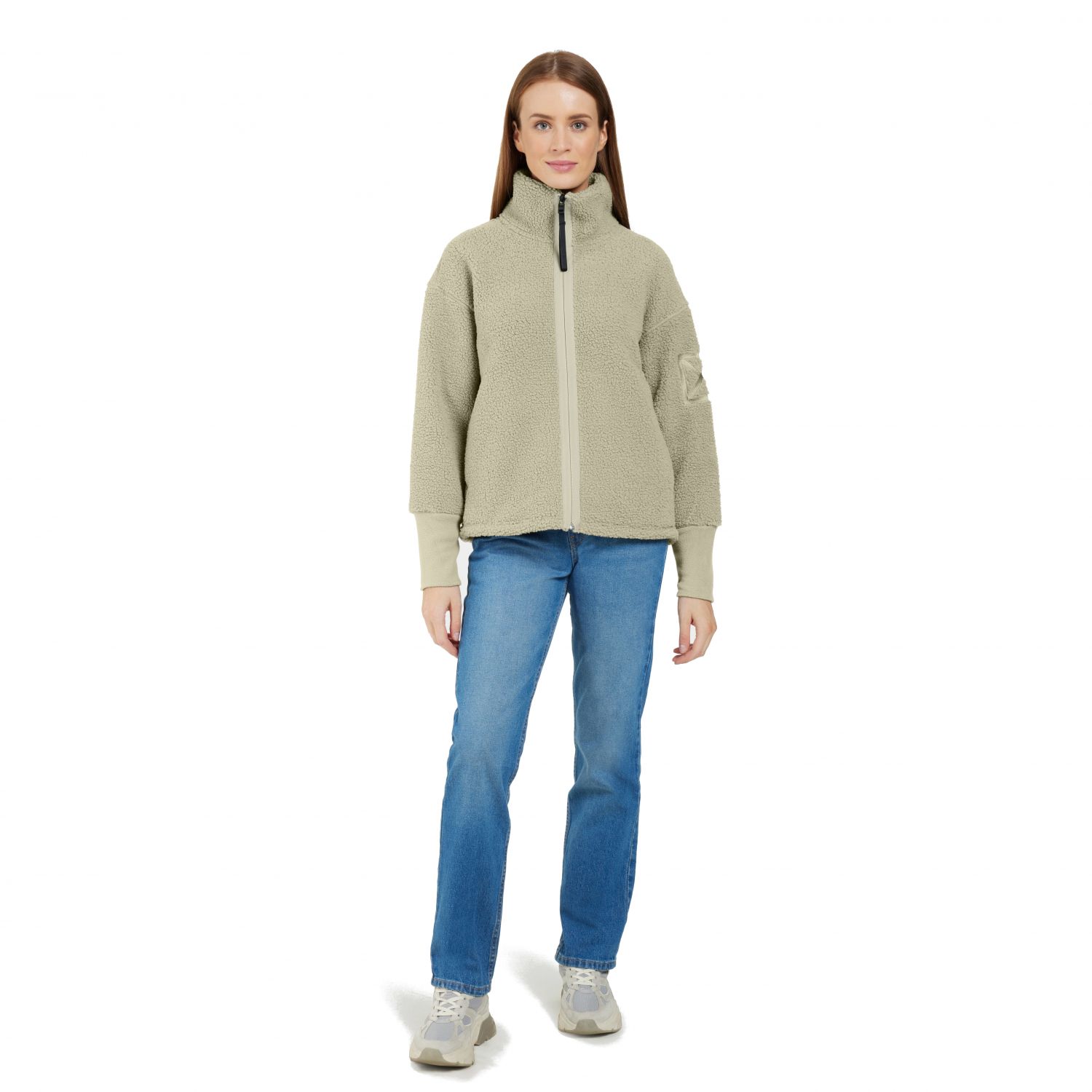 Didriksons Mella, fleece jacket, women, wilted leaf