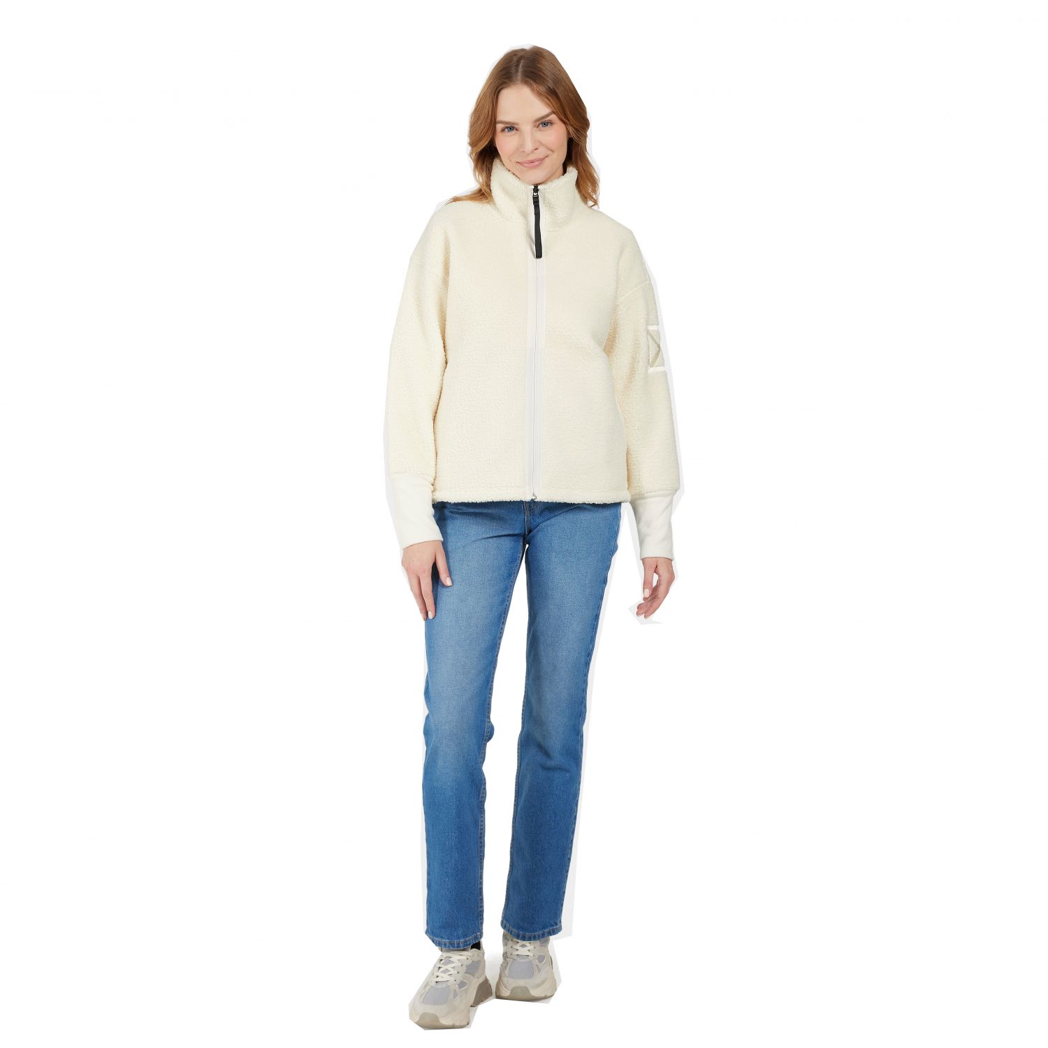 Didriksons Mella, Fleecejacke, Damen, off-white