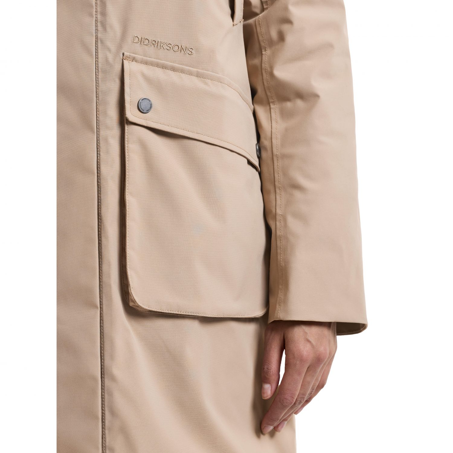 Didriksons Melody 2 Long, parka, dames, beige