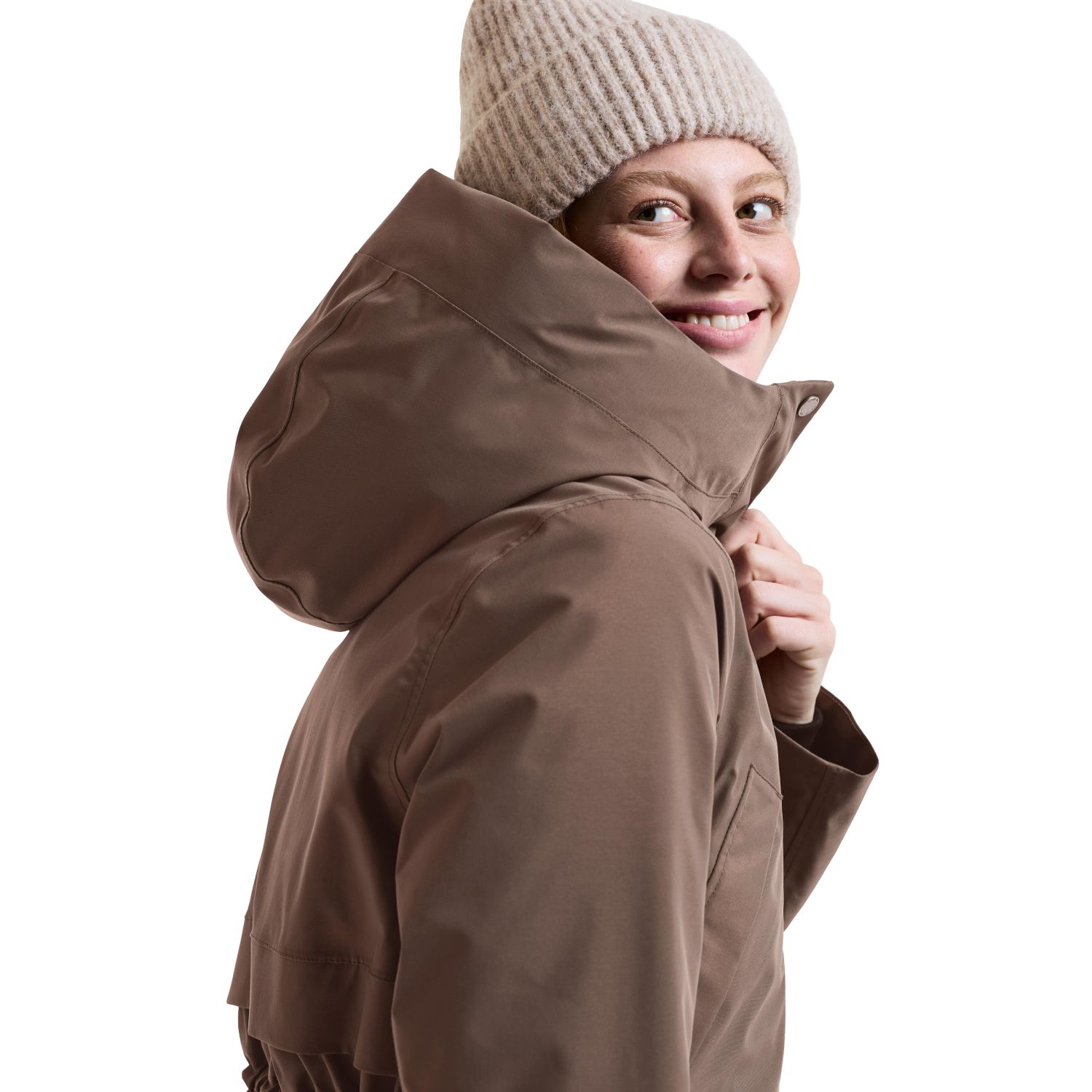 Didriksons Melody 2 Long, parka dames, mocha brown