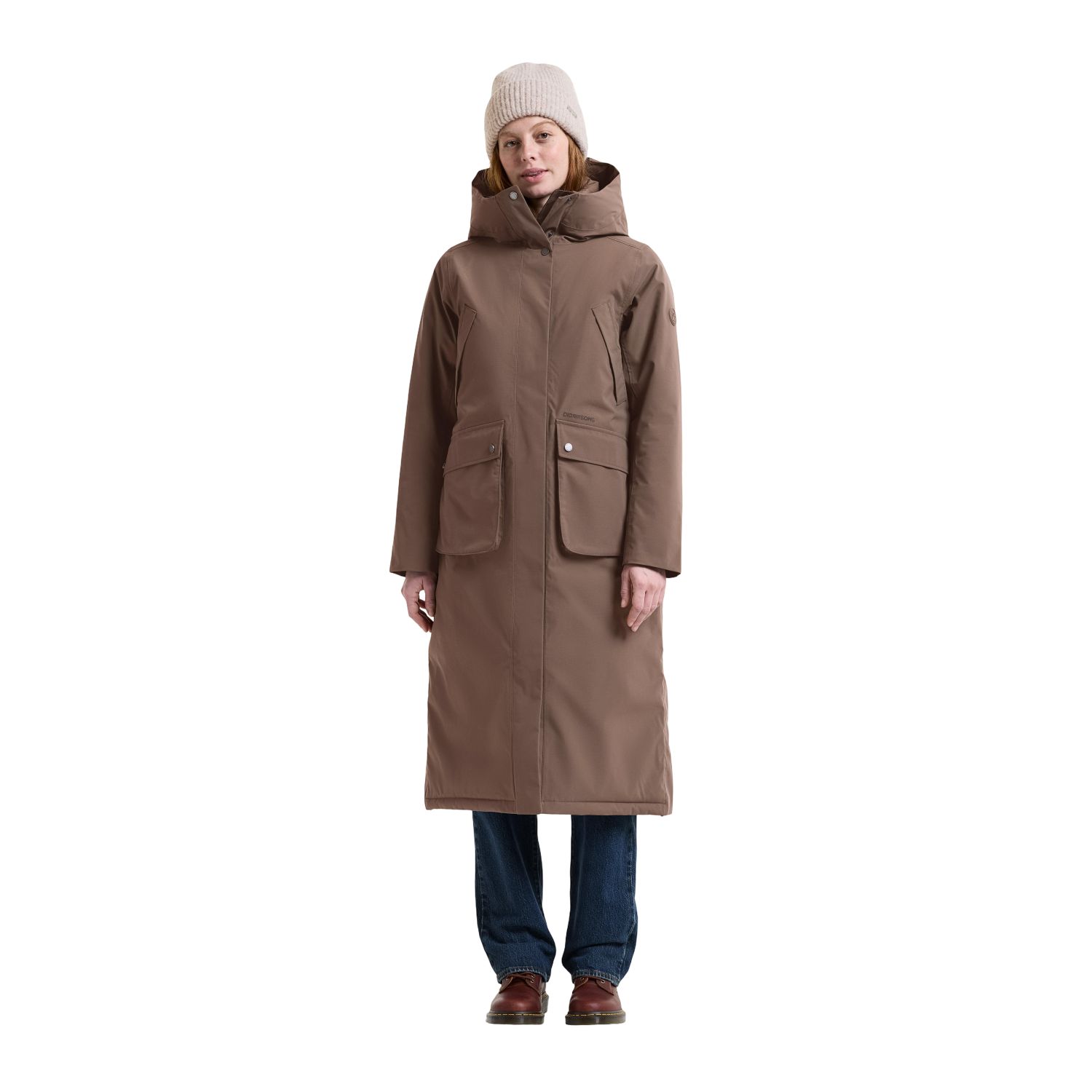 Didriksons Melody 2 Long, parka dames, mocha brown