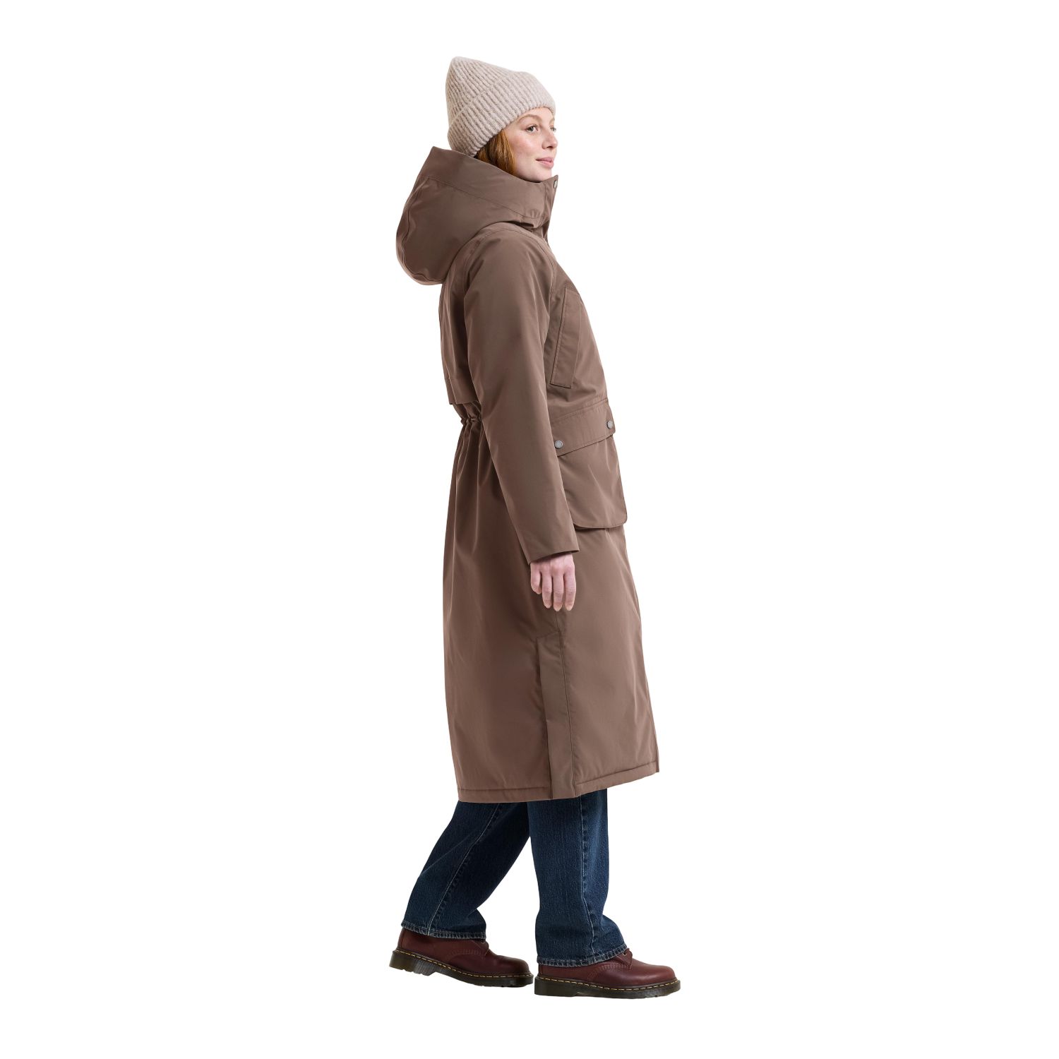 Didriksons Melody 2 Long, parka dames, mocha brown