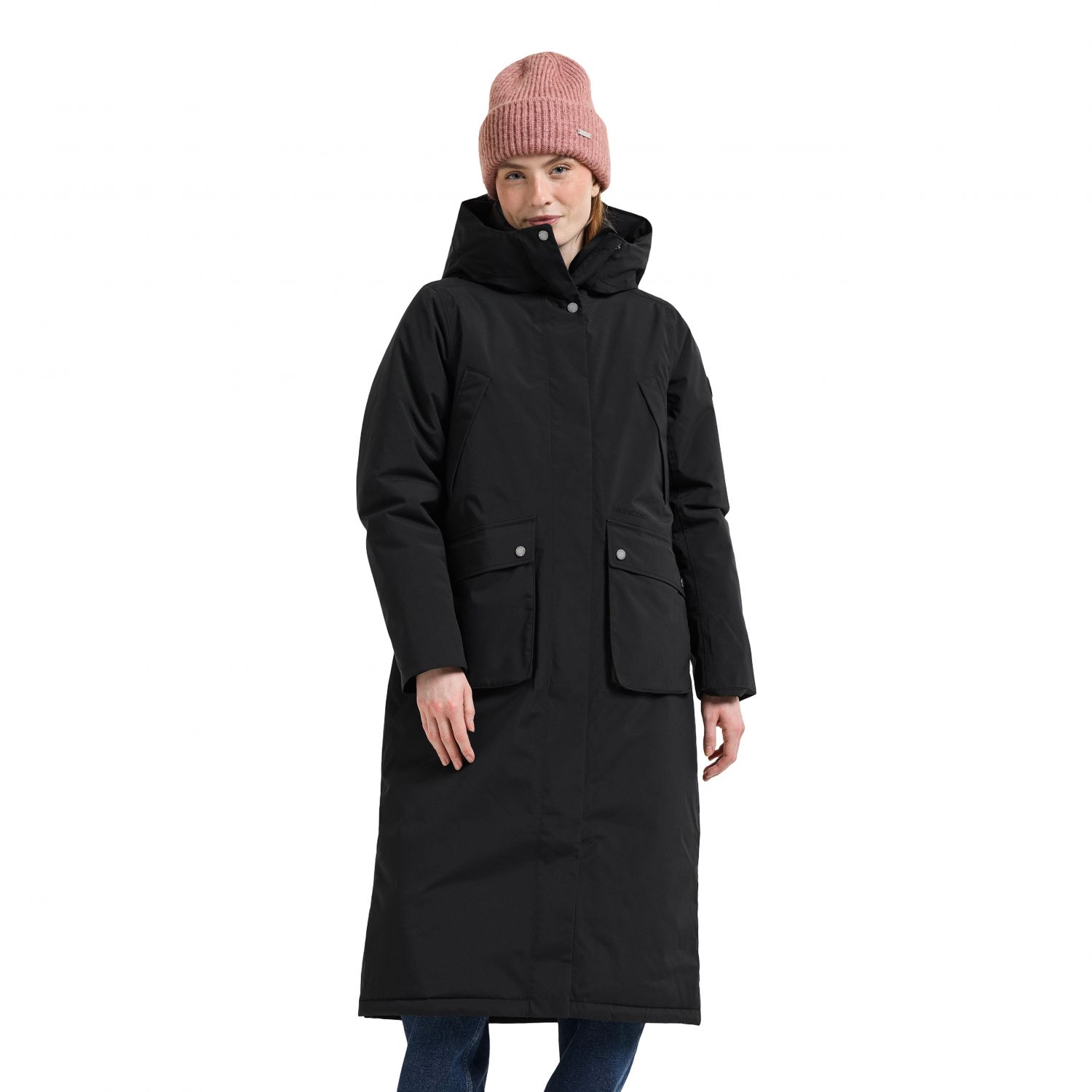 Didriksons Melody 2 Long, parka, dames, zwart