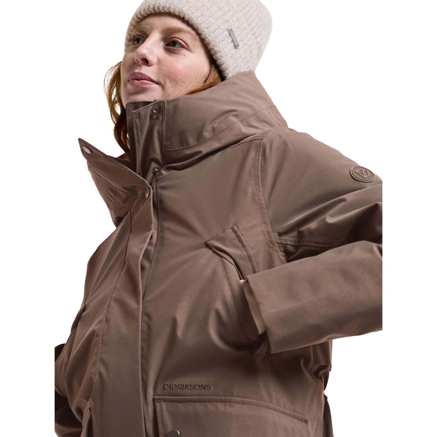 Didriksons Melody 2 Long, parka, dámska, mocha brown