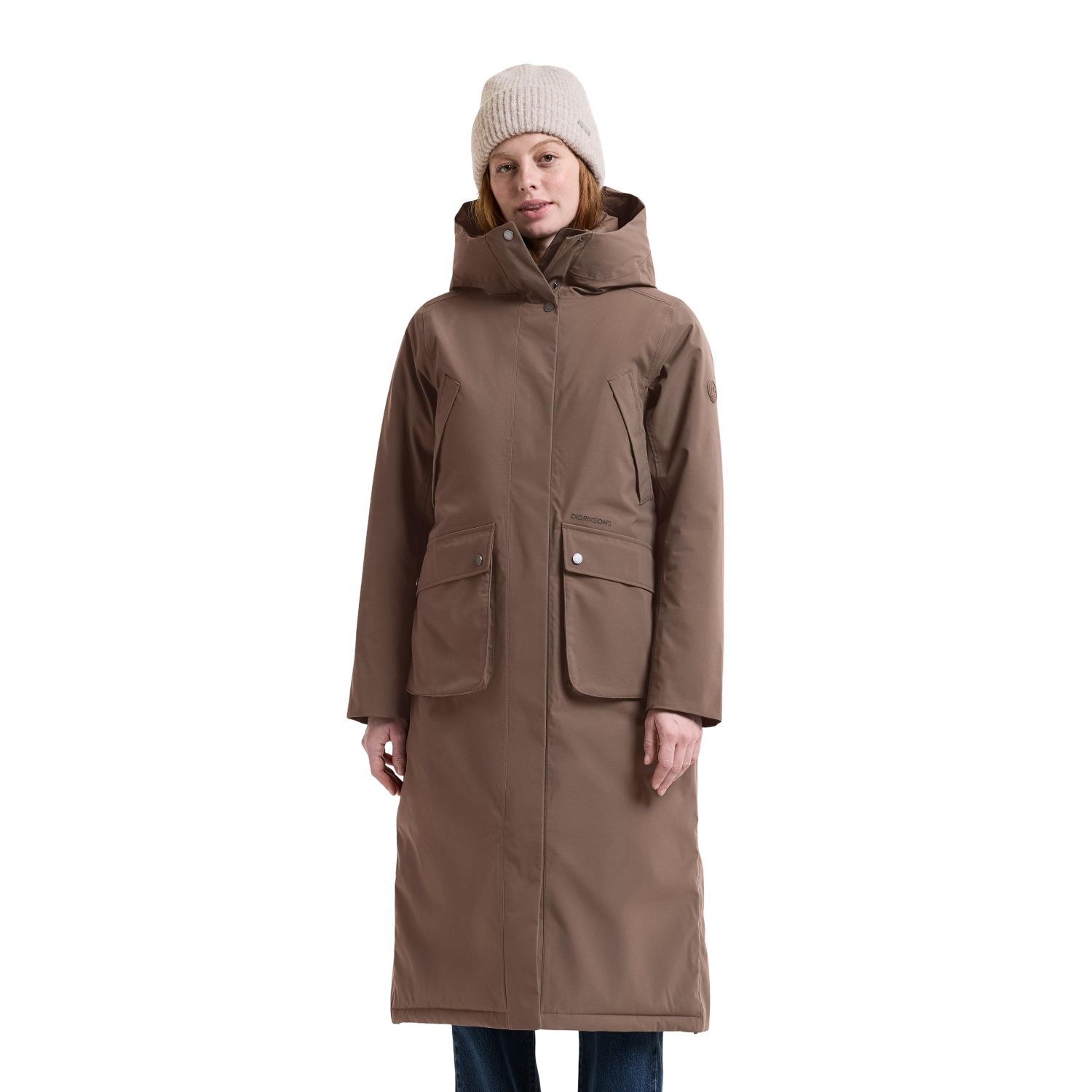 Didriksons Melody 2 Long, parka, dámska, mocha brown