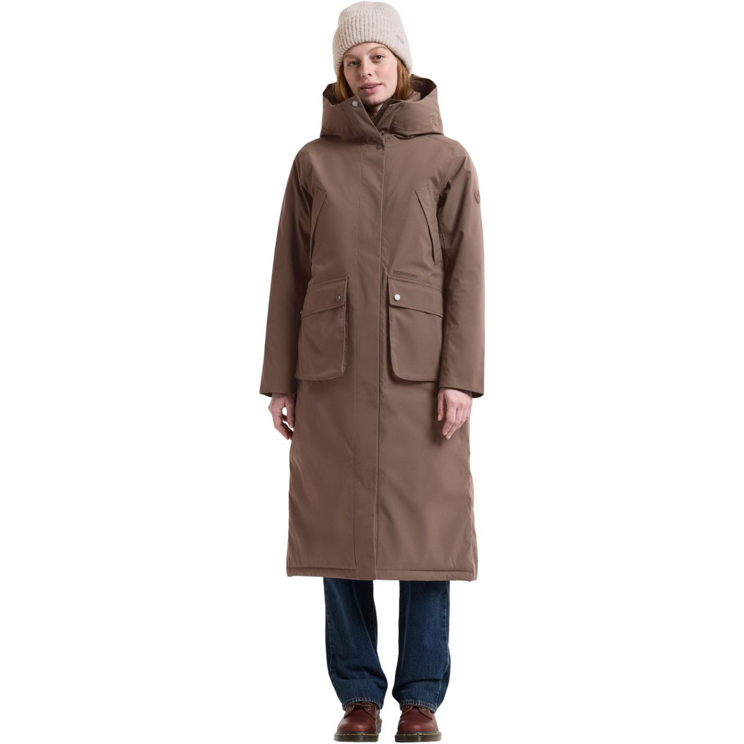 Didriksons Melody 2 Long, parka, dámska, mocha brown
