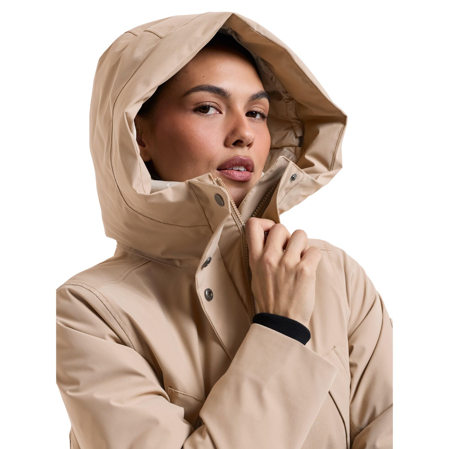 Didriksons Melody 2 Long, parka, donna, beige