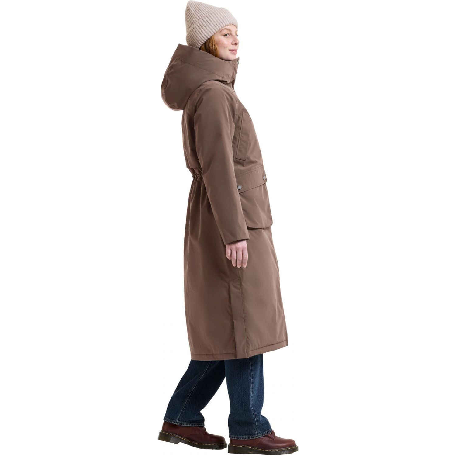 Didriksons Melody 2 Long, parka feminino, mocha brown