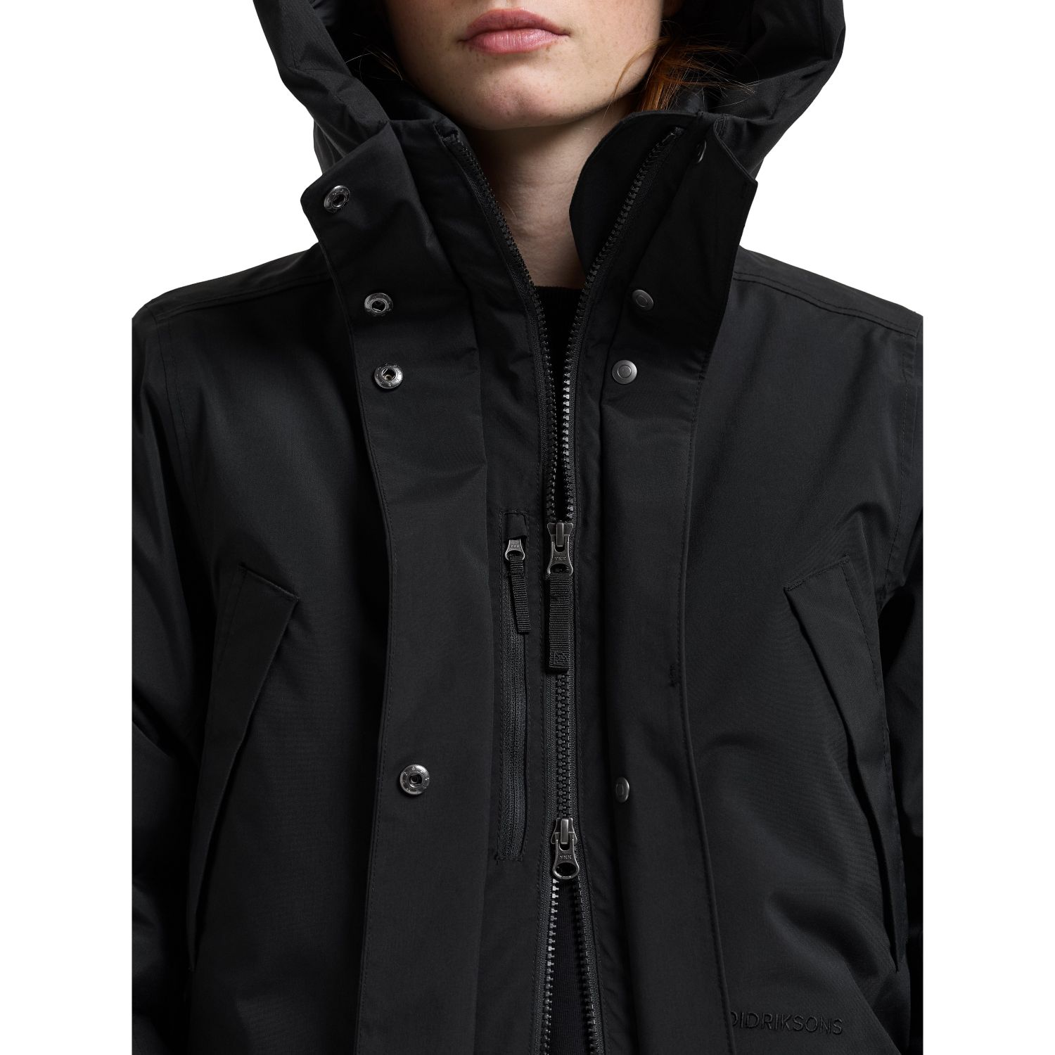 Didriksons Melody 2 Long, parka, femme, noir
