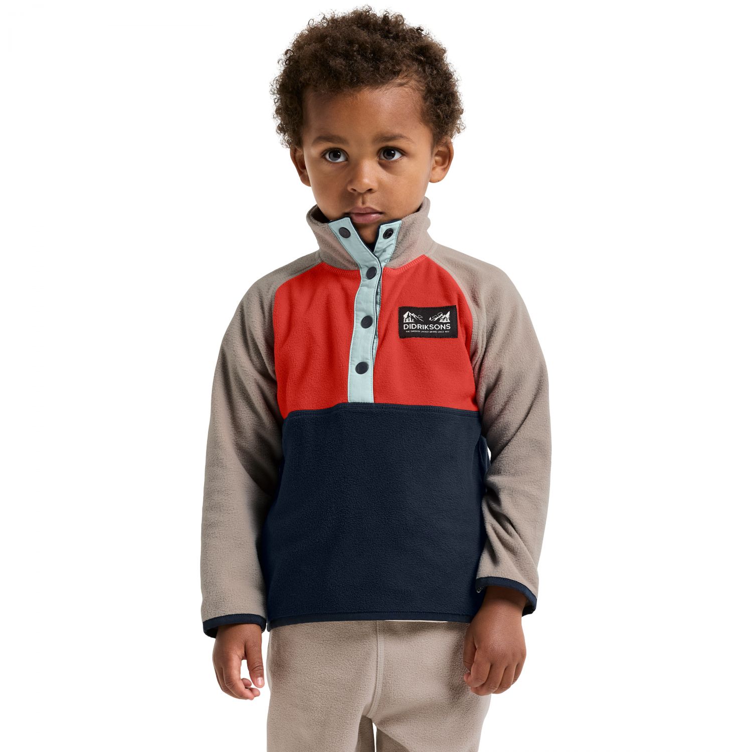 Didriksons Monte, bluza polarowa, junior, pomara?czowy