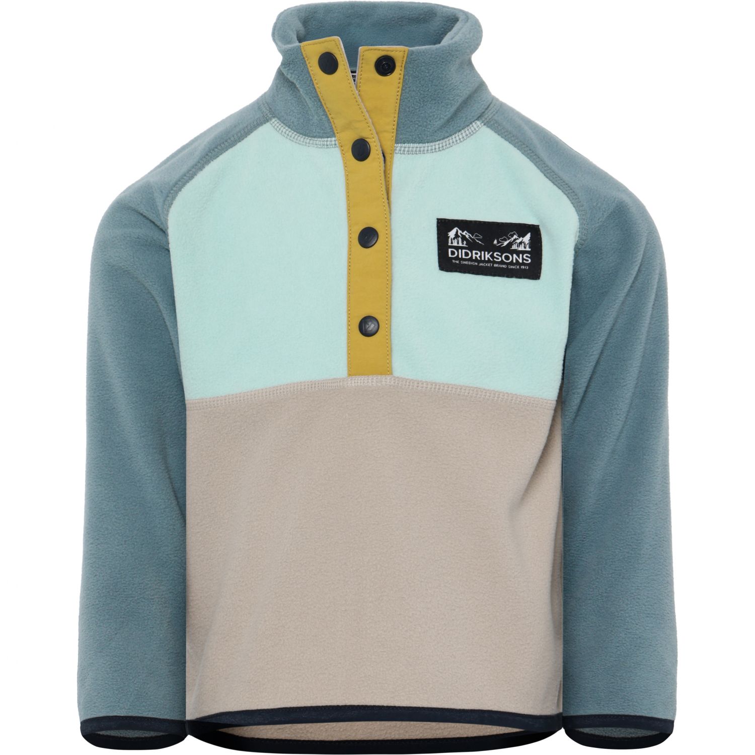 Didriksons Monte, felpa fleece, junior, azzurro