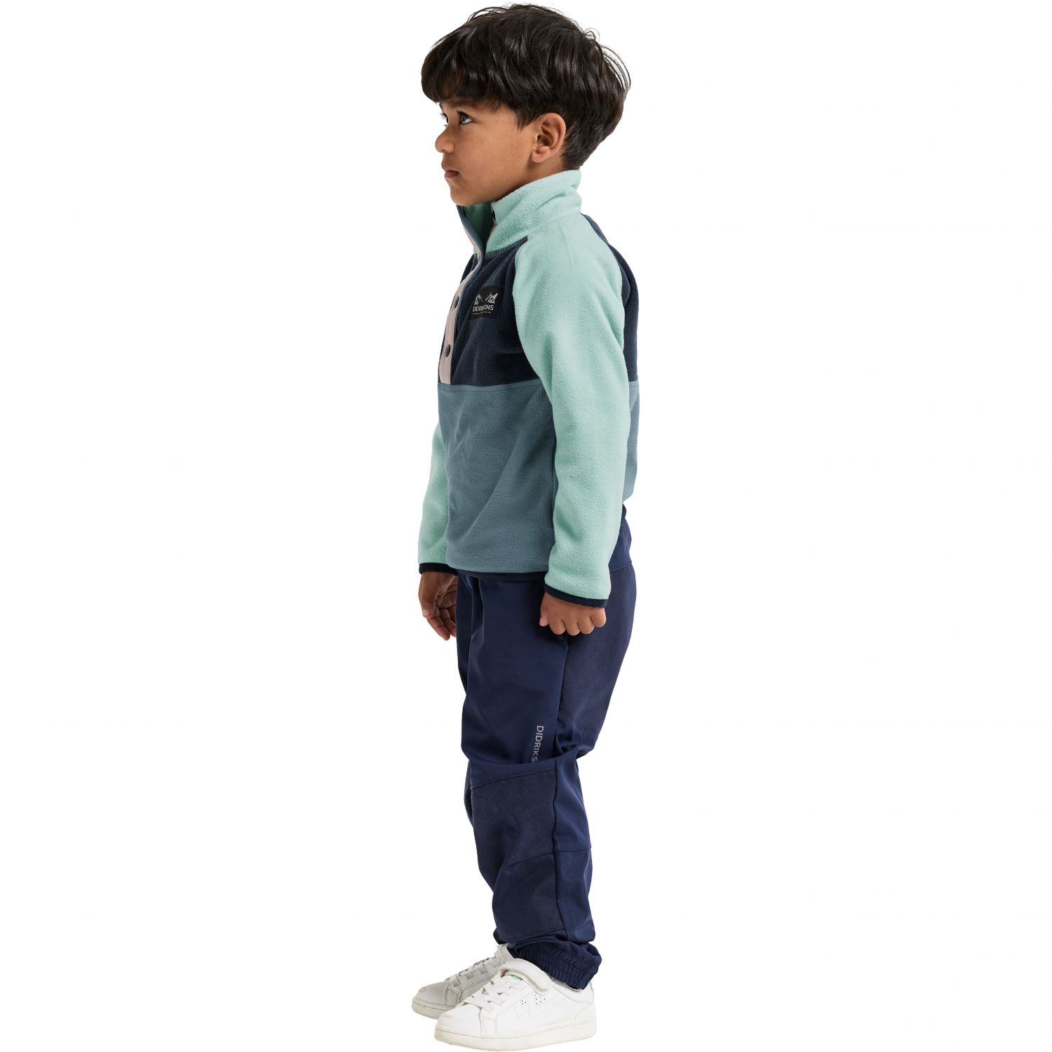 Didriksons Monte, fleece pullover, junior, factory blue