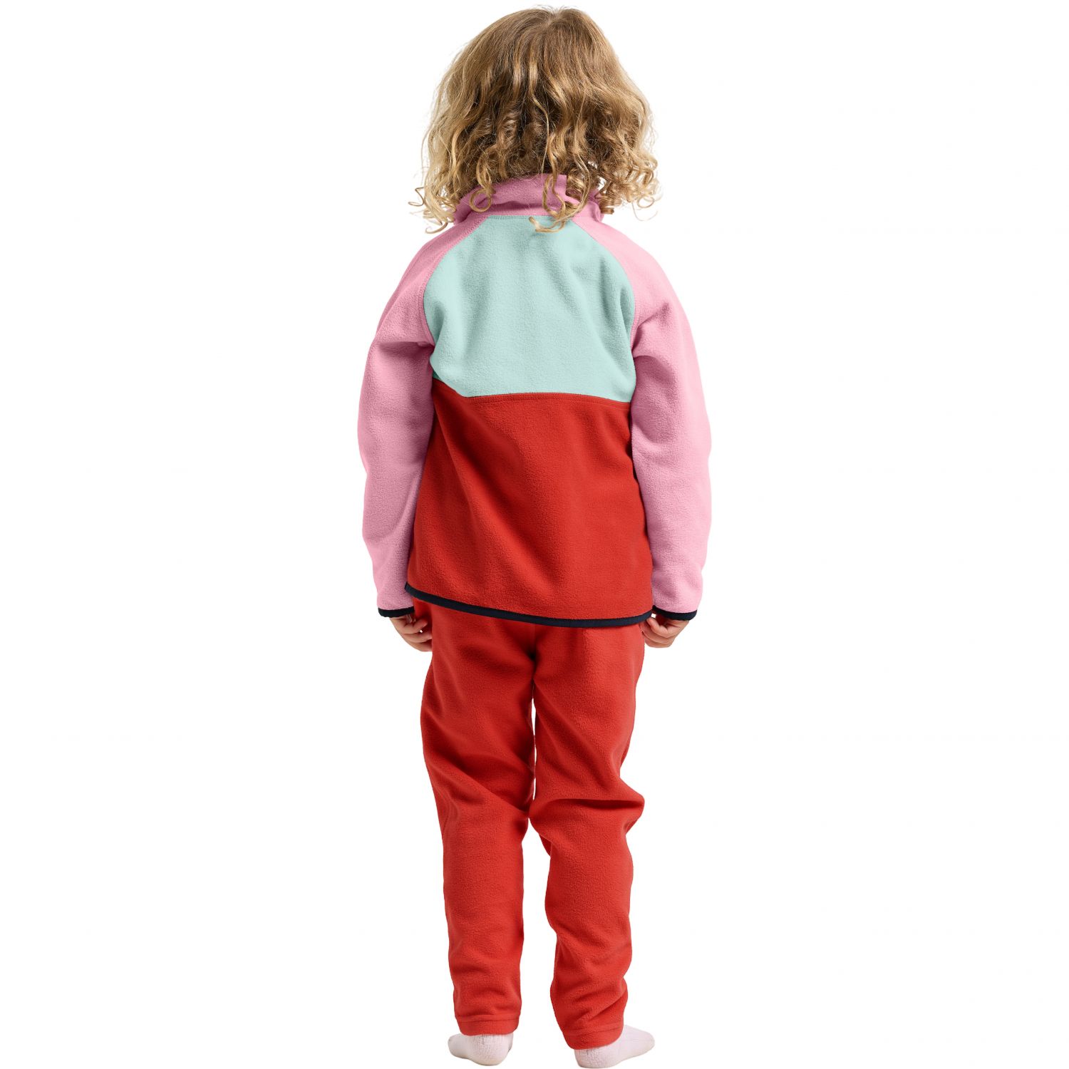 Didriksons Monte, fleece pullover, junior, light heather pink