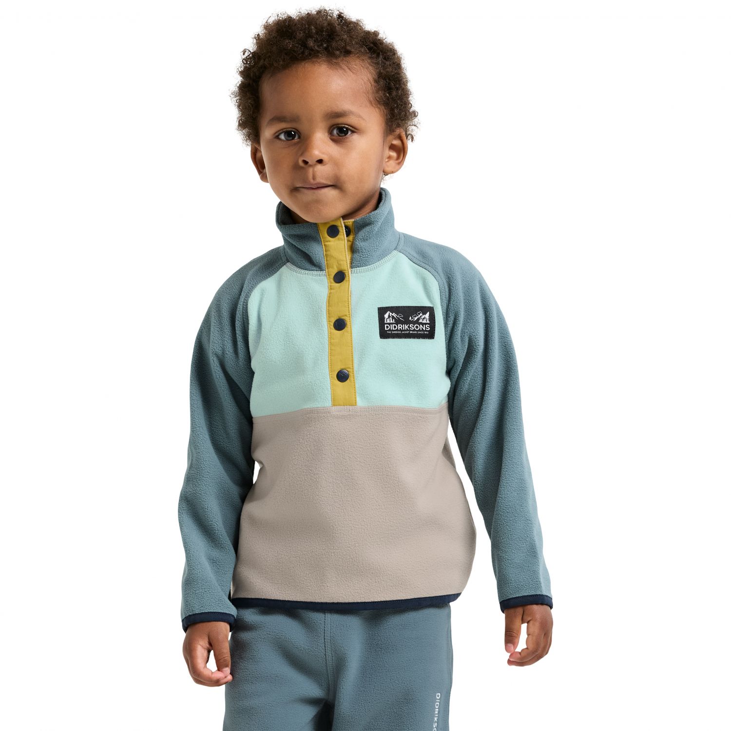 Didriksons Monte, Fleecepullover, Junior, hellblau