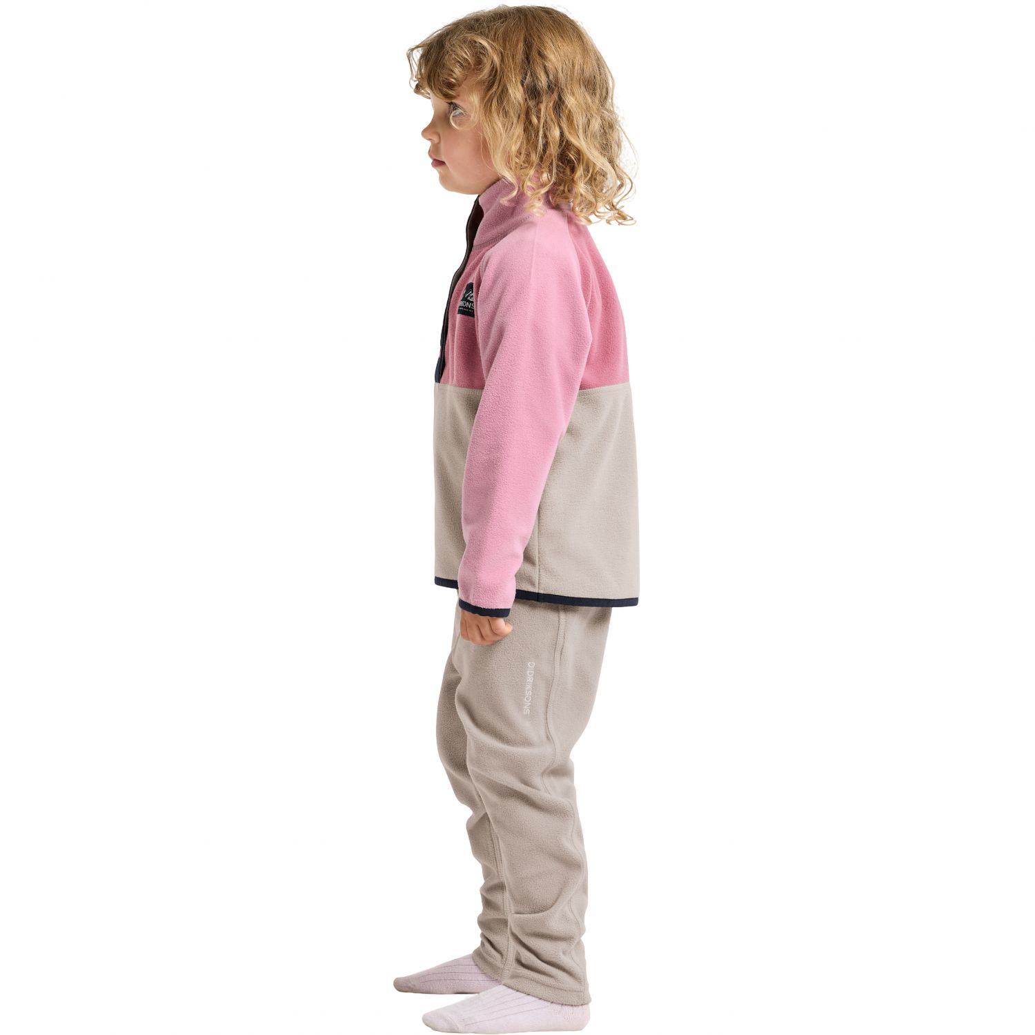 Didriksons Monte, Fleecepullover, Junior, rosa