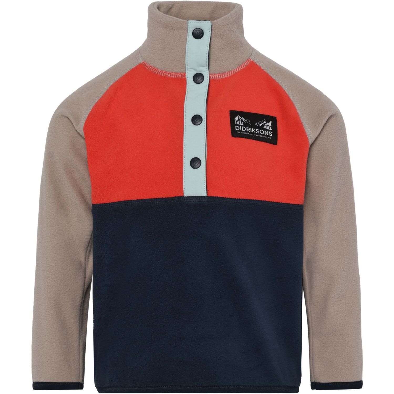 Didriksons Monte, fleecetrui, junior, oranje