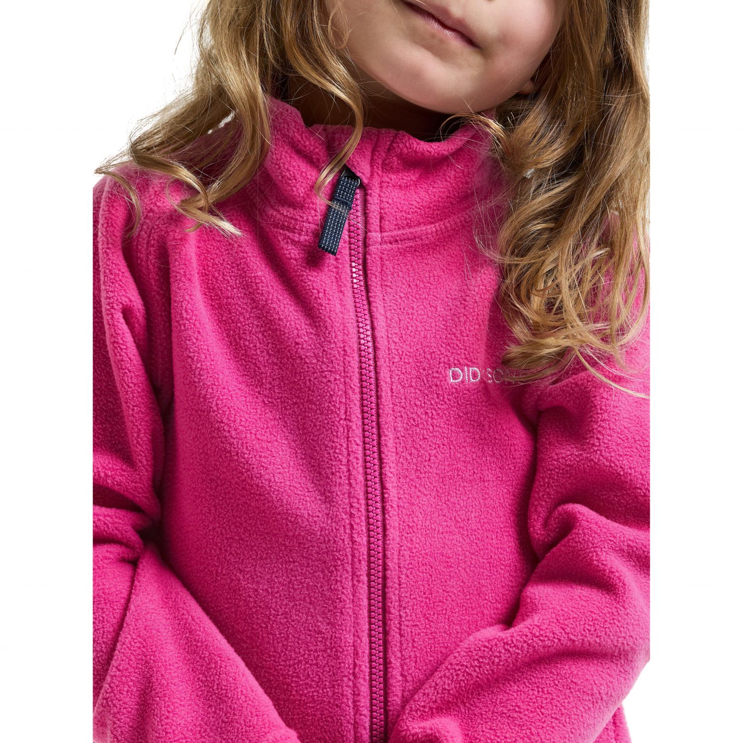 Didriksons Monte FZ 10, fleece bunda, detské, pink