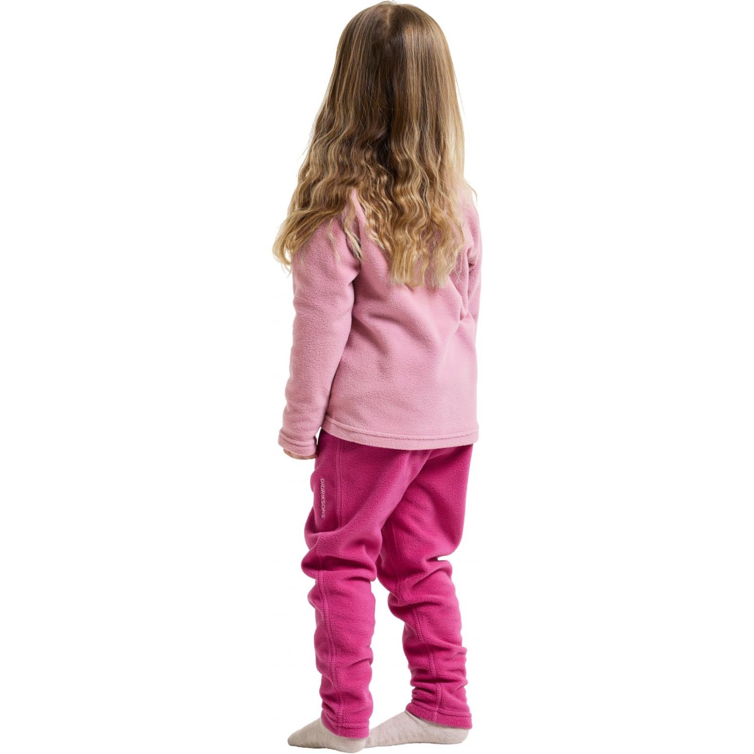 Didriksons Monte FZ 10, fleece jacket, kids, pink