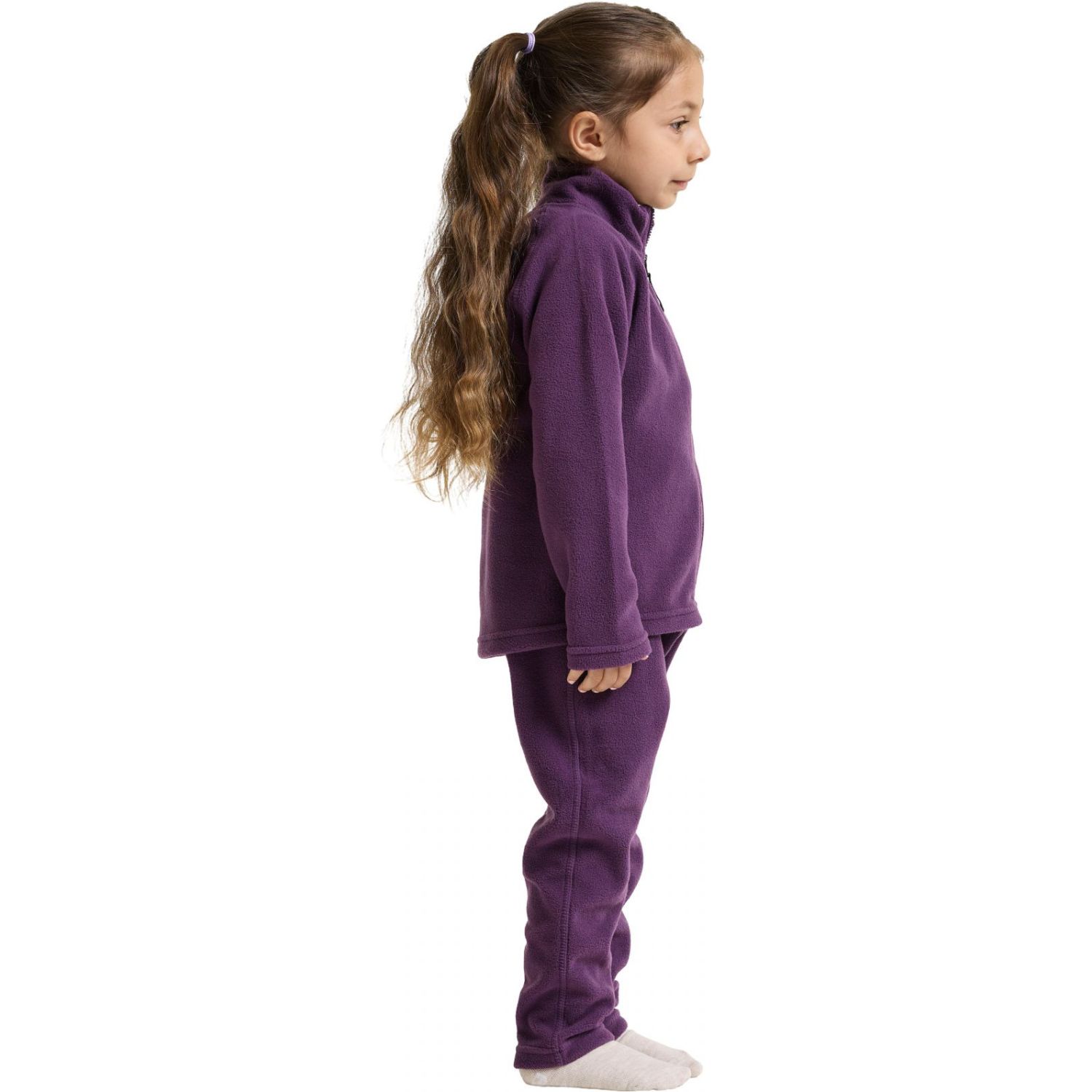 Didriksons Monte FZ 10, fleece jacket, kids, purple
