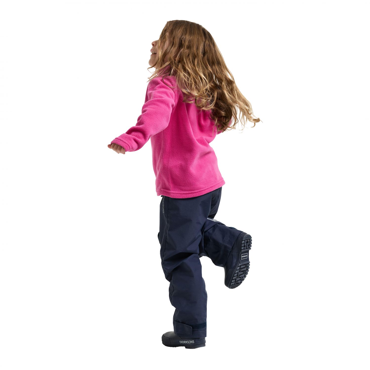 Didriksons Monte FZ 10, jaqueta de fleece, crianças, pink