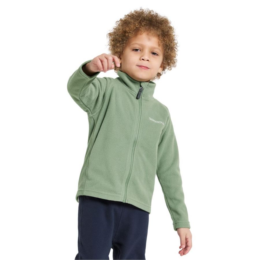 Didriksons Monte, jachetă fleece, junior, verde deschis