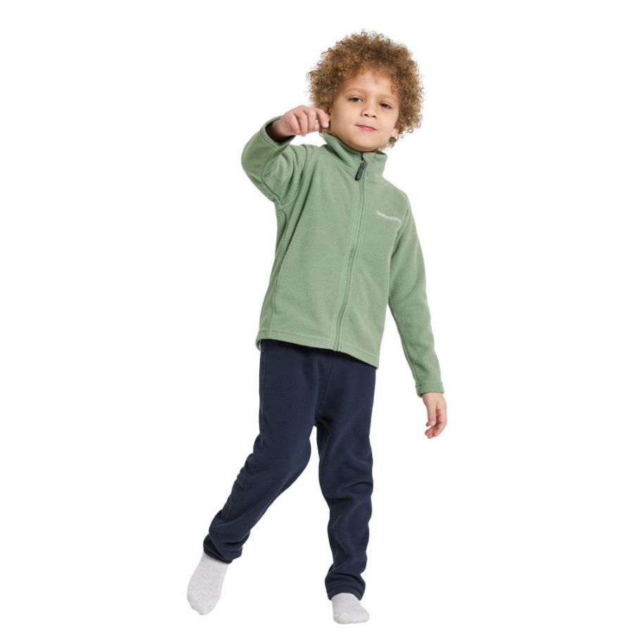 Didriksons Monte, jachetă fleece, junior, verde deschis