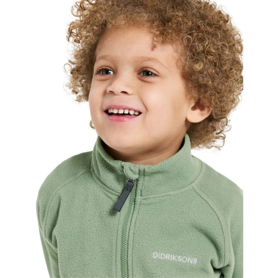 Didriksons Monte, jachetă fleece, junior, verde deschis