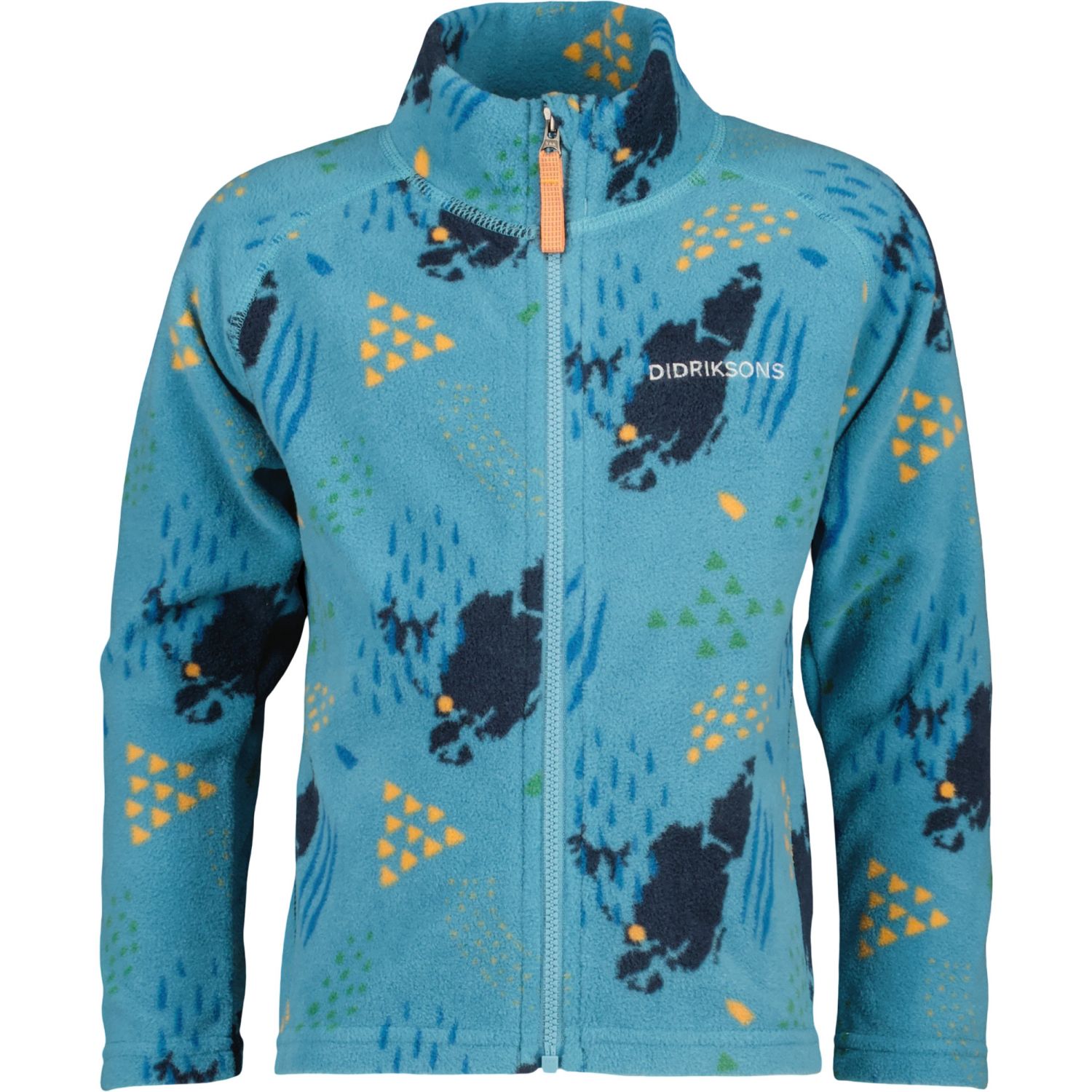 Didriksons Monte PR, fleecejakke, junior, GRUNDSUND BLUE