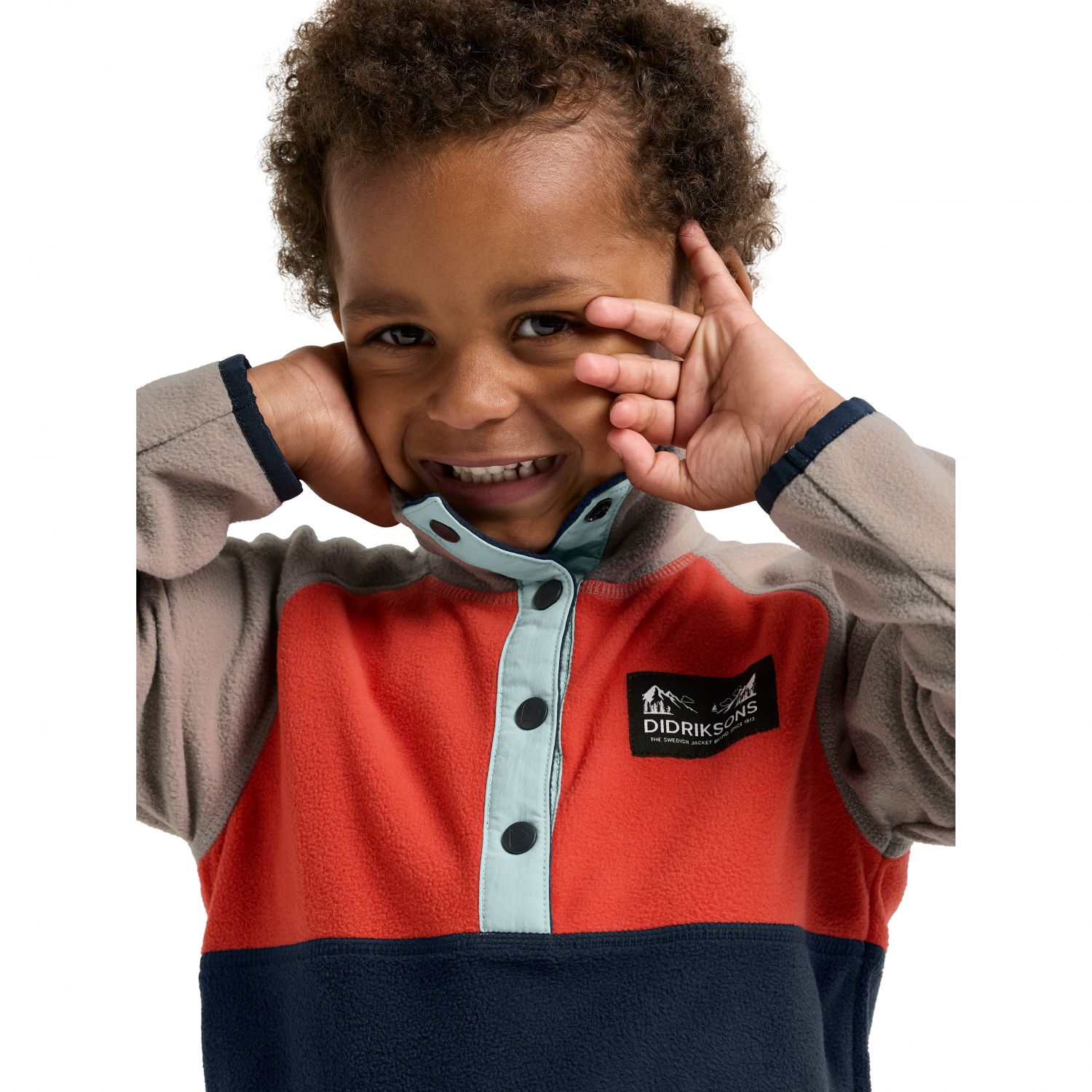 Didriksons Monte, pull polaire, junior, orange