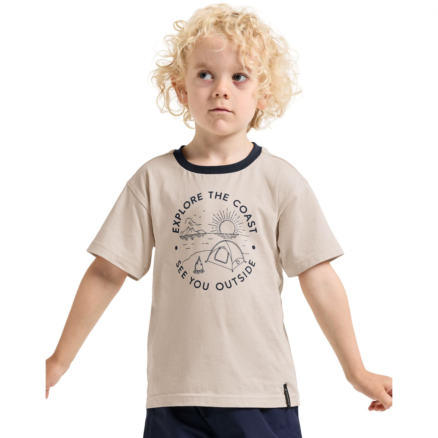 Didriksons Mynta, T-shirt, Junior, Beige