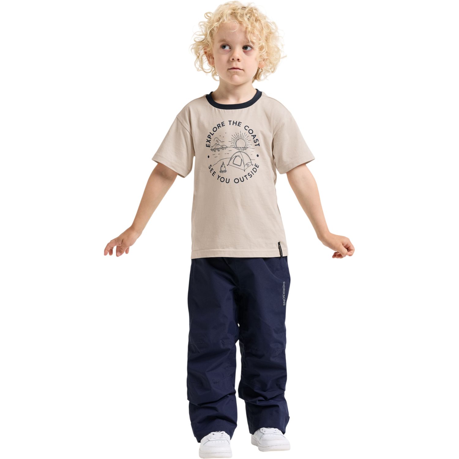 Didriksons Mynta, T-shirt, Junior, Beige