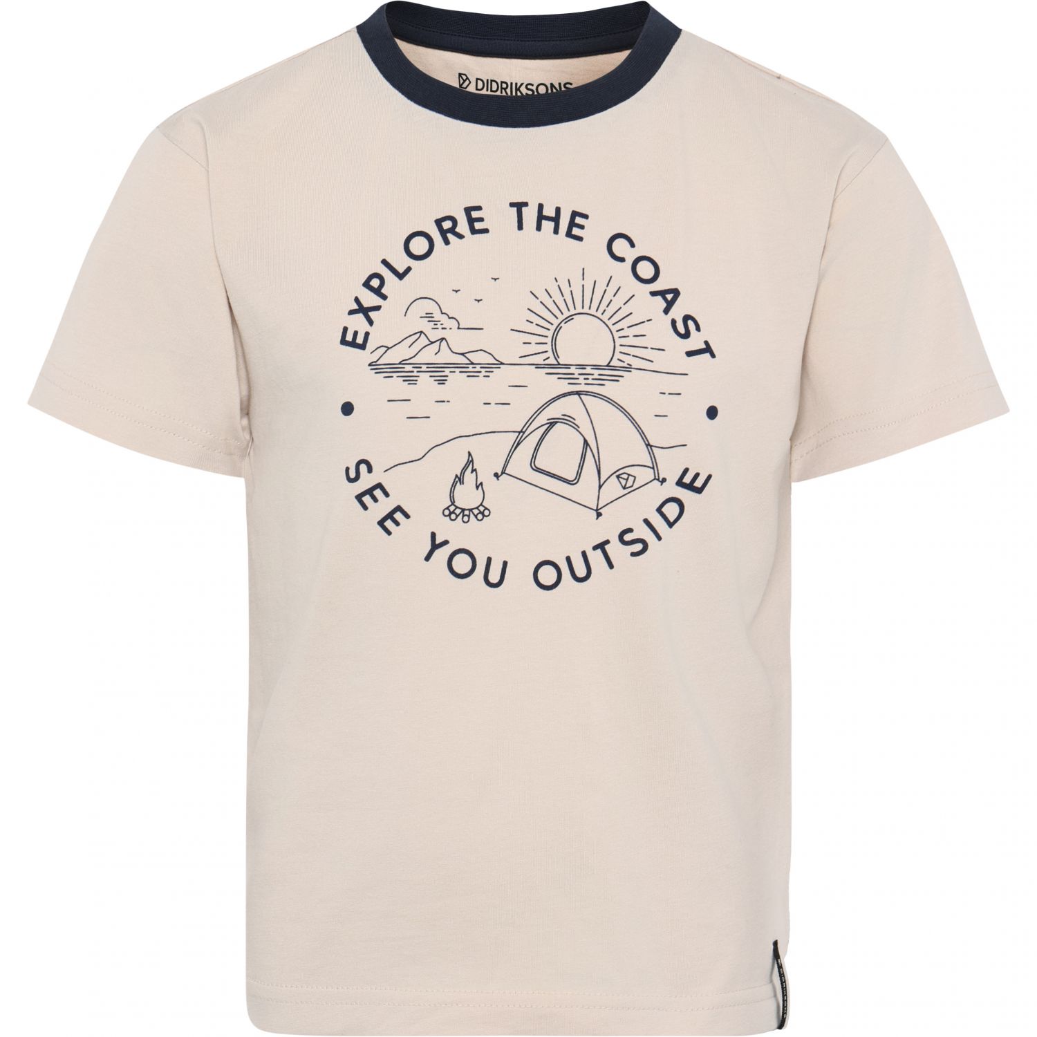 Didriksons Mynta, t-shirt, junior, be?owy